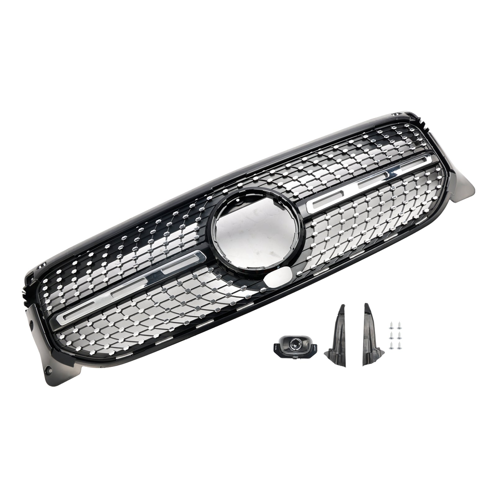 Grille de calandre de pare-chocs avant en diamant pour Mercedes Benz GLB X247 2020-2023