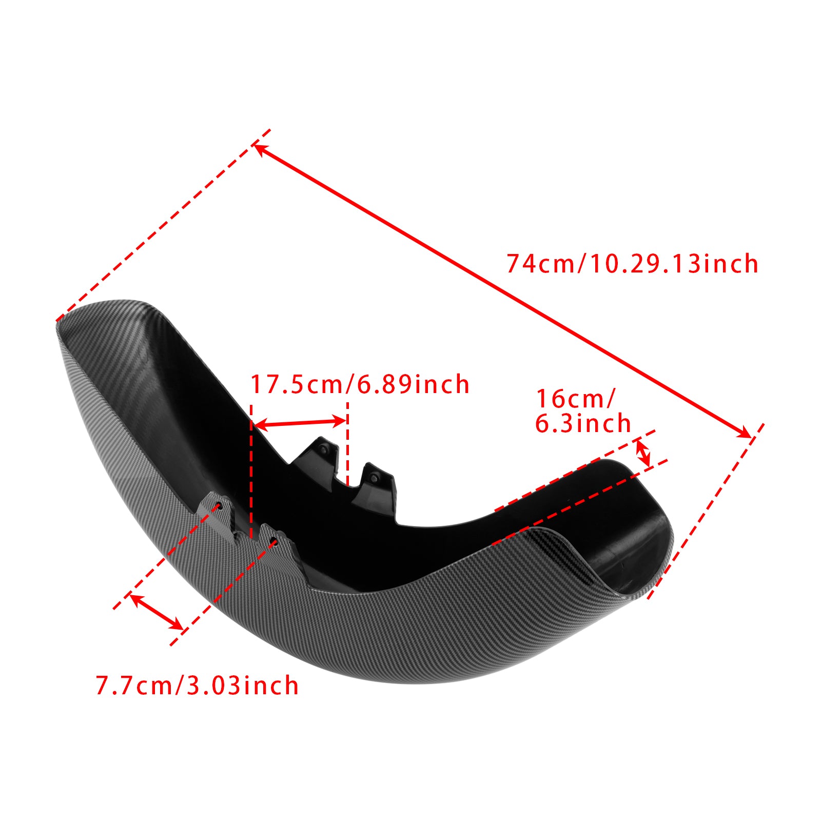 1989-2013 Harley-Davidson Touring Road King Street Glide ABS Front Black Front Fender