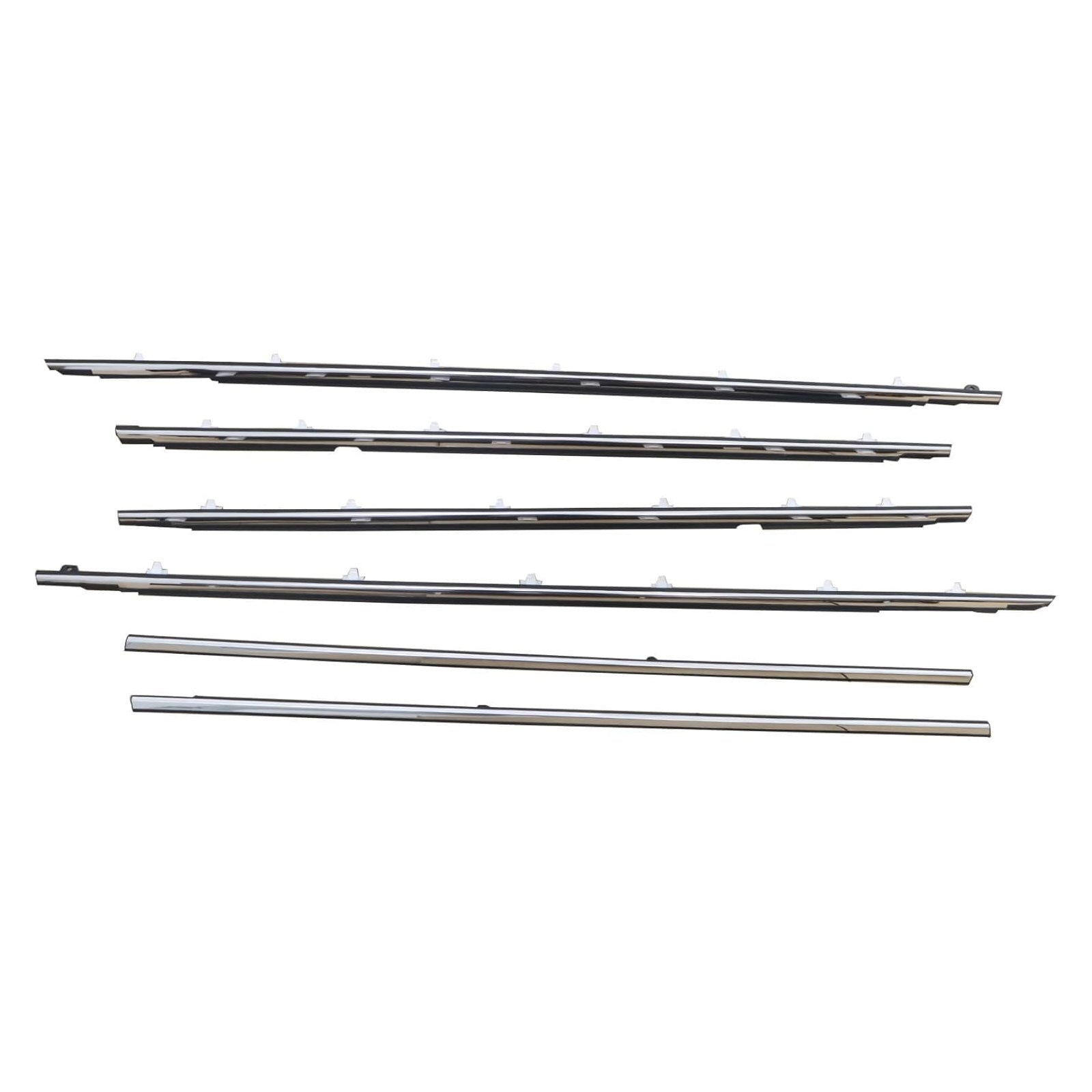 6PCS Door Belt Molding For Toyota Land Cruiser 80 Series 1991-1997