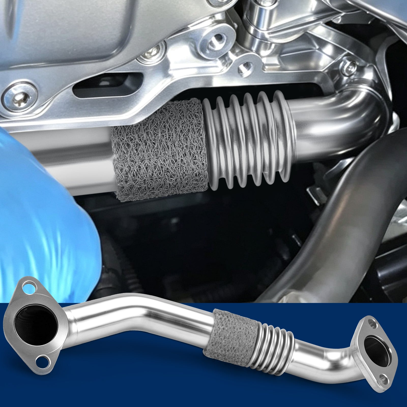 Kit di riparazione tubo EGR per Honda Accord CR-V Civic 2.2 i-DTEC Diesel 18725-RL0-G02
