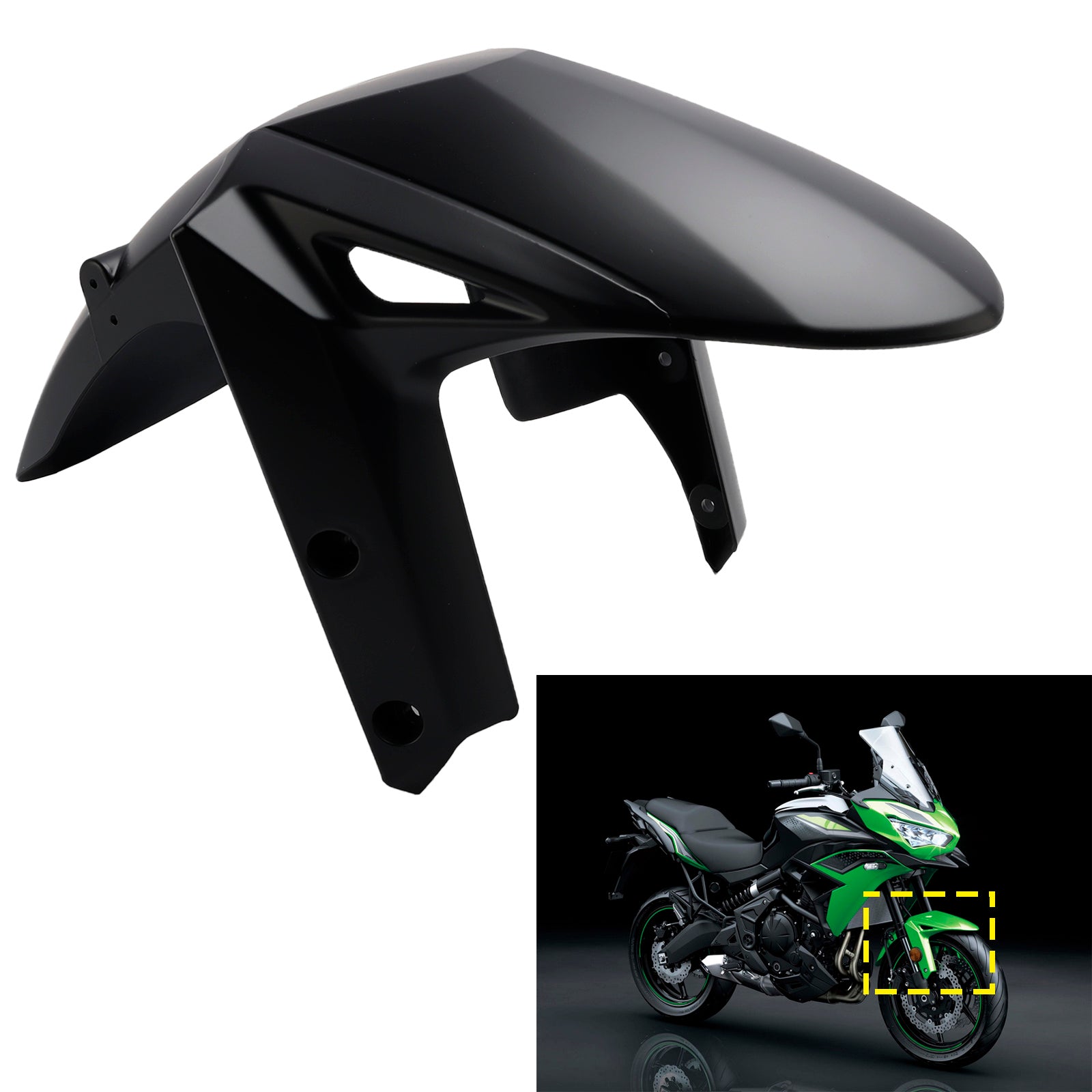 2022-2024 Kawasaki Versys 650 KLE650 Predný blatníka Mudguard Fairing