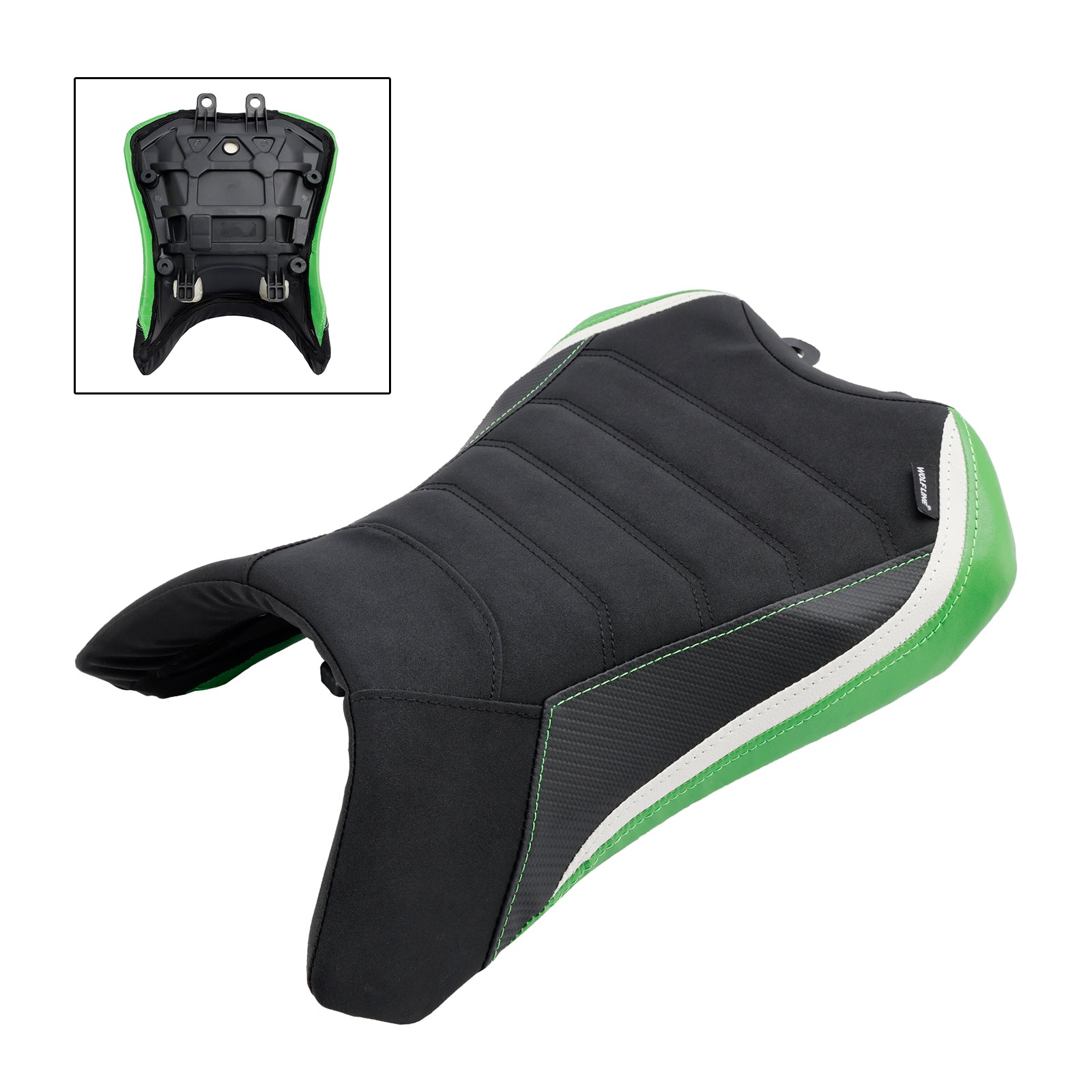 2022-2023 KAWASAKI NINJA 1000SX FRONT DRIVER RAIDER SEAT PALLION SADDLE GRÖN