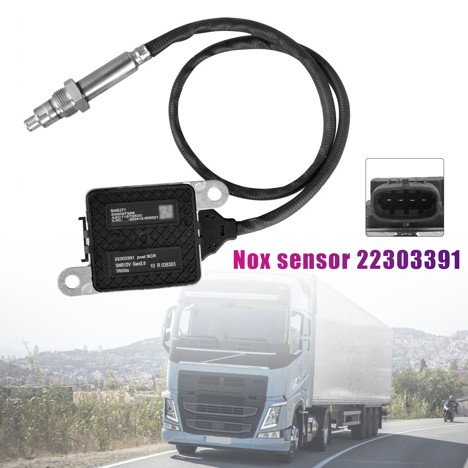 Outlet Nitrogen Oxides Nox sensor 22303391 For Volvo Truck D11 D13 D16 Mack