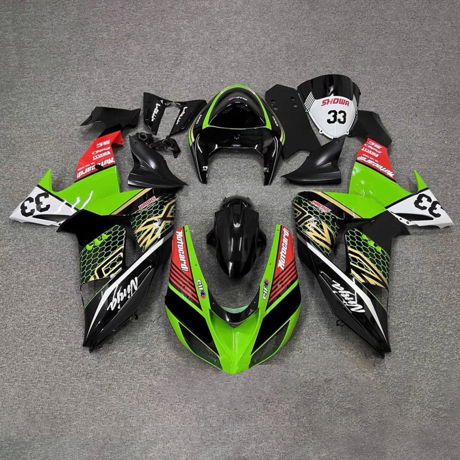 Injection Fairing Kit Bodywork Plastic ABS fit For Kawasaki ZX10R 2006-2007