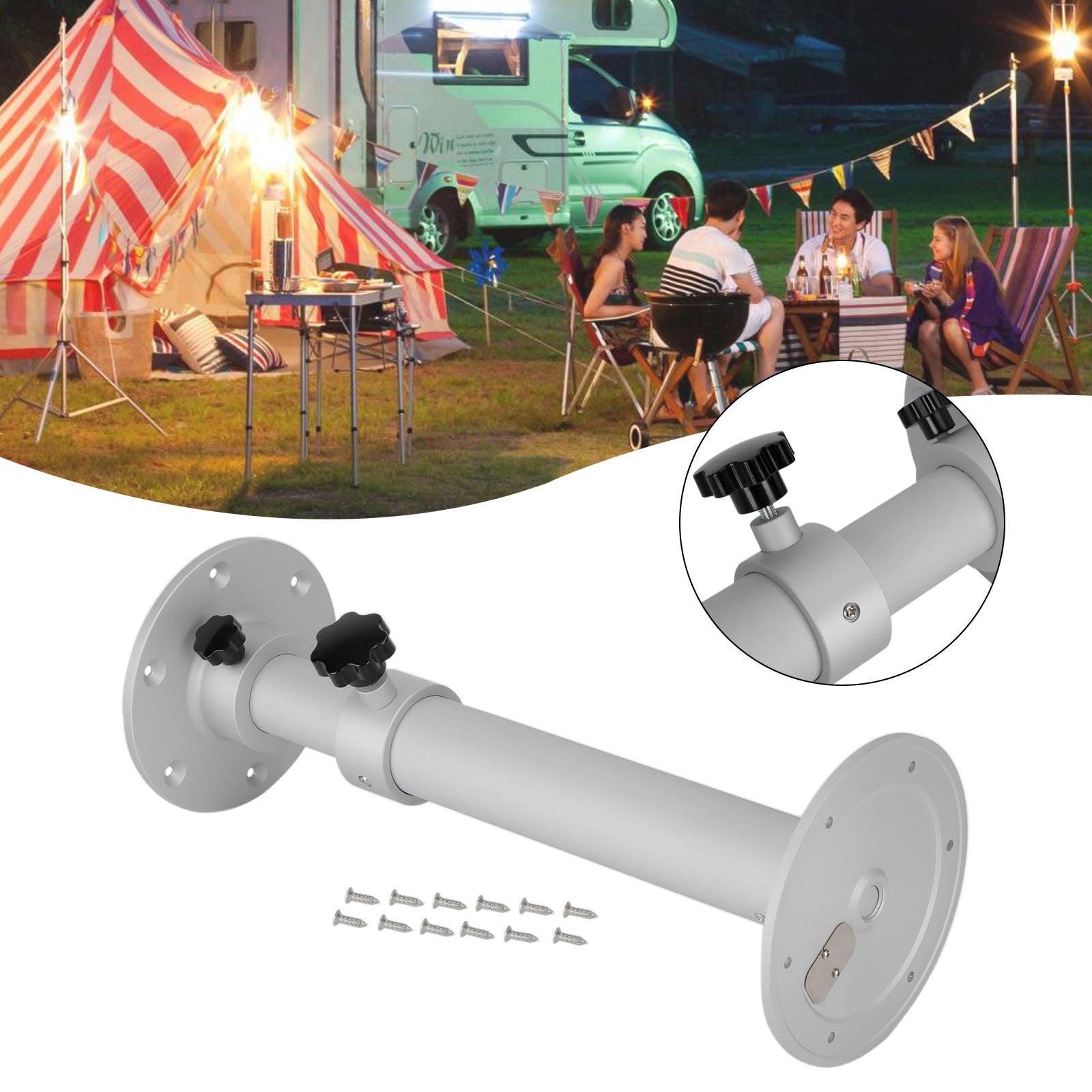 Aluminium RV Marine Boat Caravan Motorhome bordsben Pedestal Möbler ben