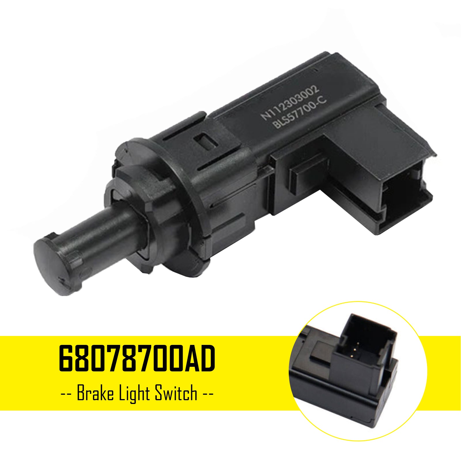 Interruptor de luz de freno 68078700AD para Jeep Grand Cherokee para Dodge Durango