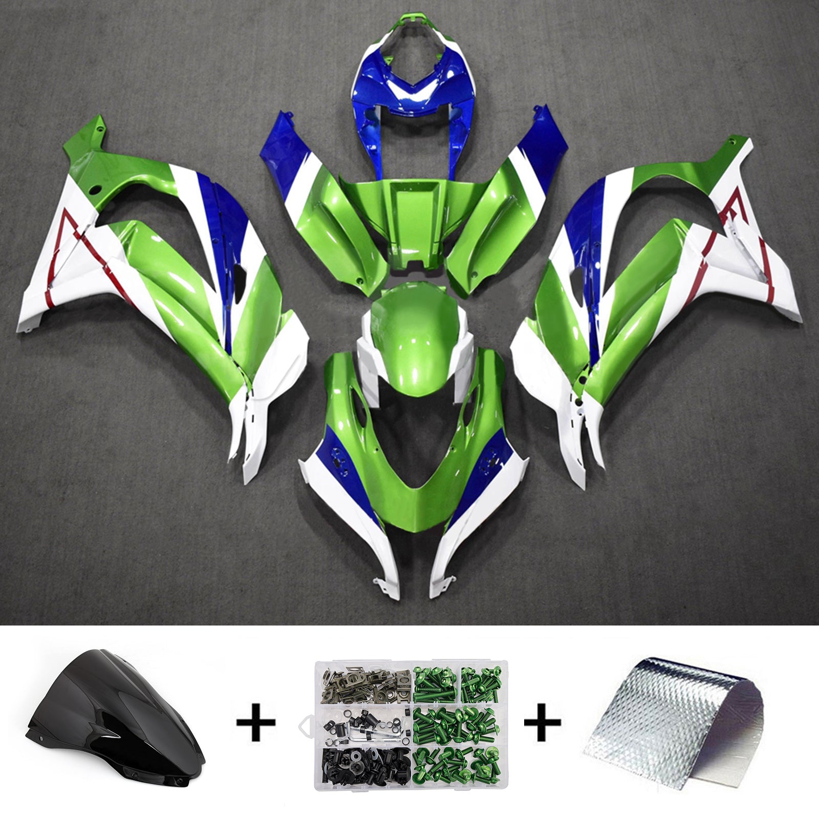 Injection Fairing Kit Bodywork Plastic ABS fit For Kawasaki ZX10R 2016-2020