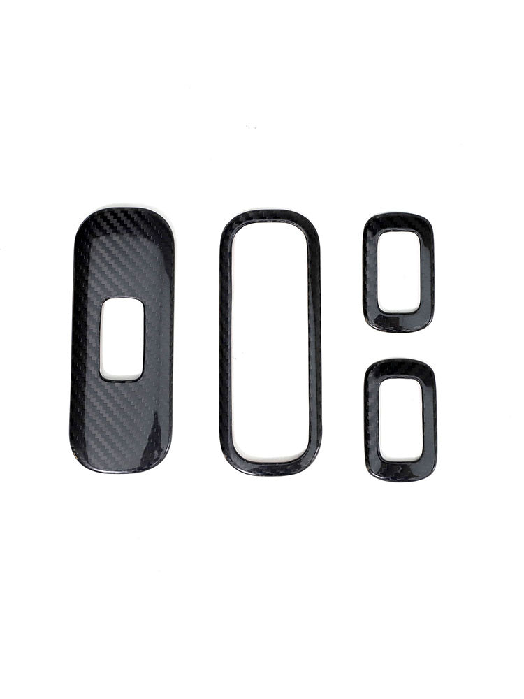 Carbon Fiber Glass Lift Switch Frame Trim Fit Benz G-Class W464 W465 2019-2026