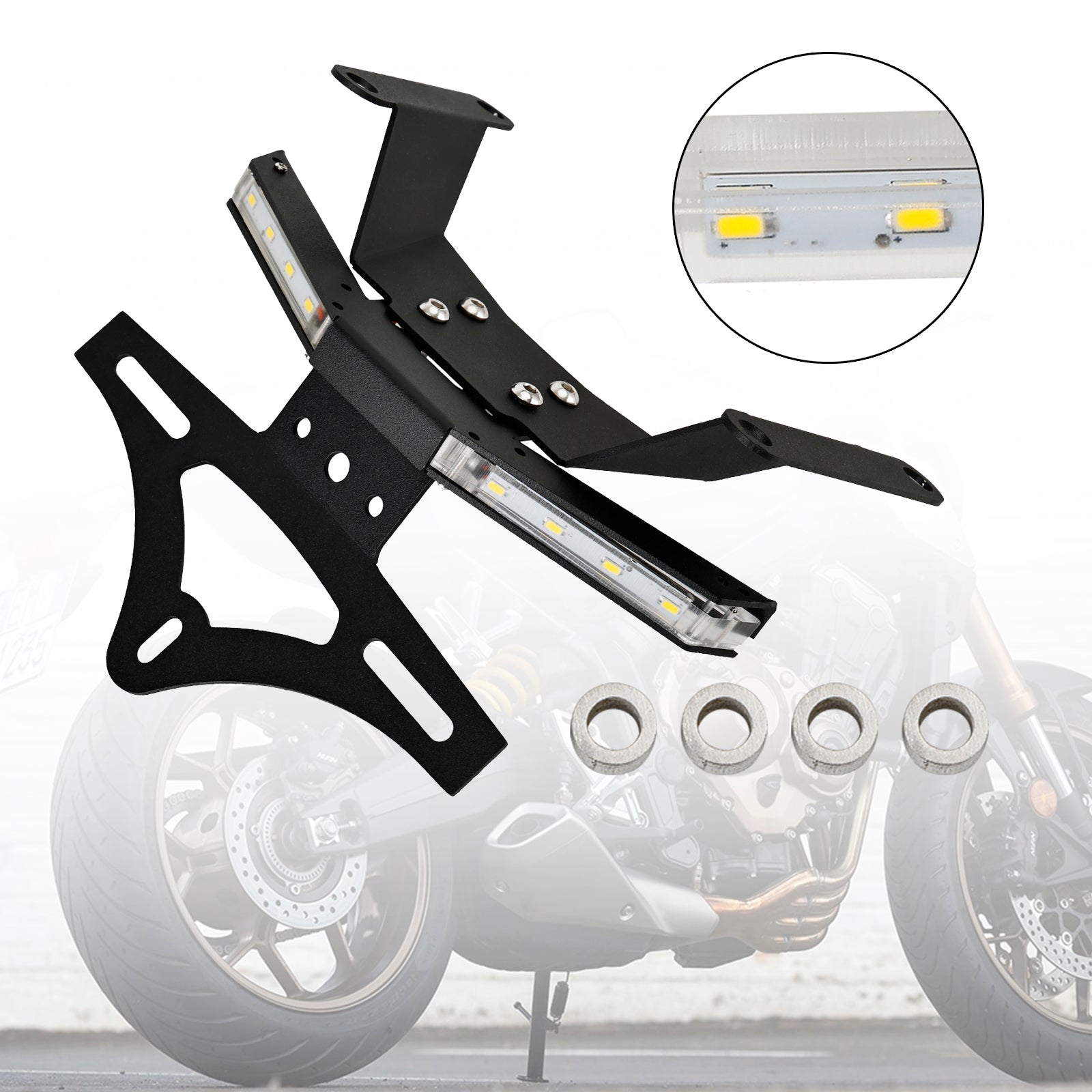 Support de support de plaque d'immatriculation adapté pour HONDA CB650R CBR650R 2019-2020