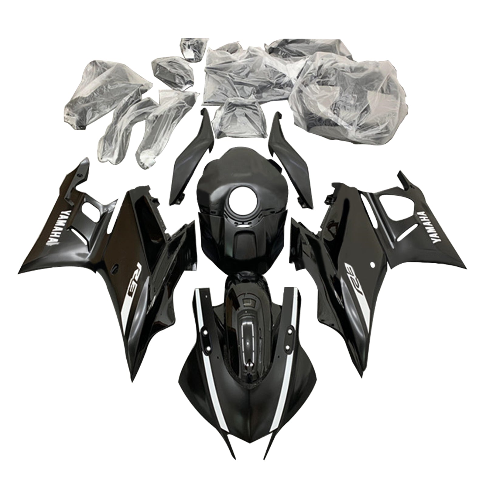 2022-2023 YAMAHA YZF-R3 R25 injektionsmässa kit Bodywork Plastic ABS