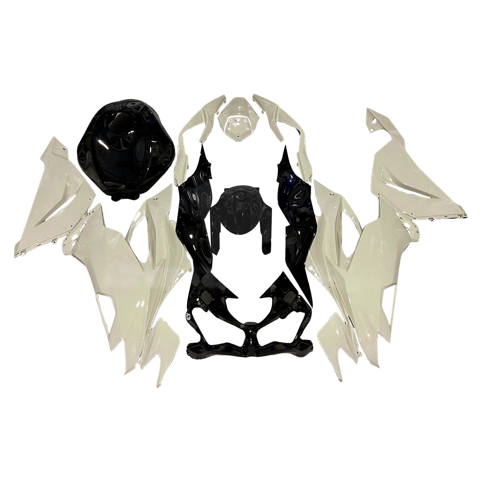 Injectiekuipset carrosserie kunststof ABS geschikt voor Kawasaki ZX6R 2019-2023