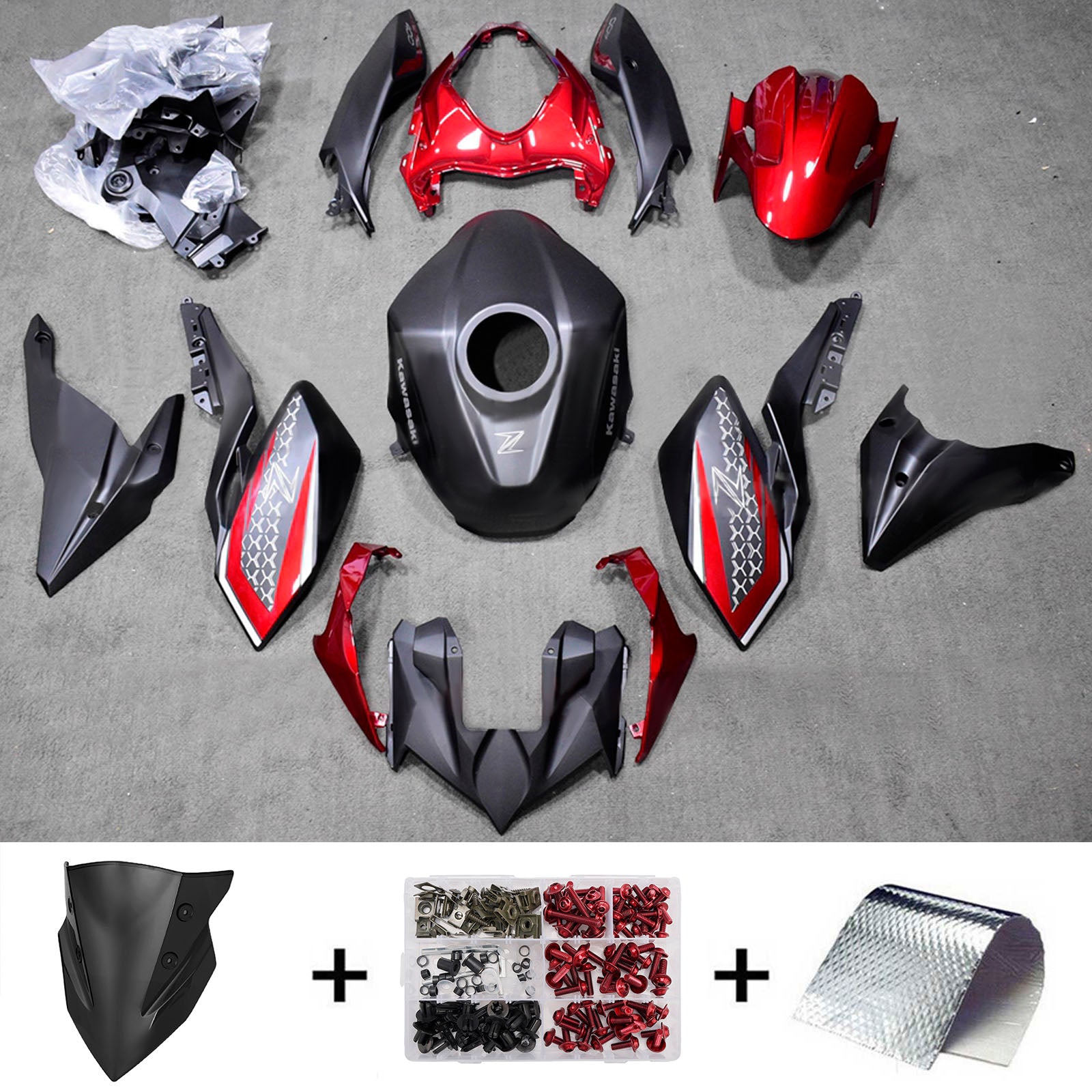 Injection Fairing Kit Bodywork Plastic ABS fit For Kawasaki Z400 2018-2024