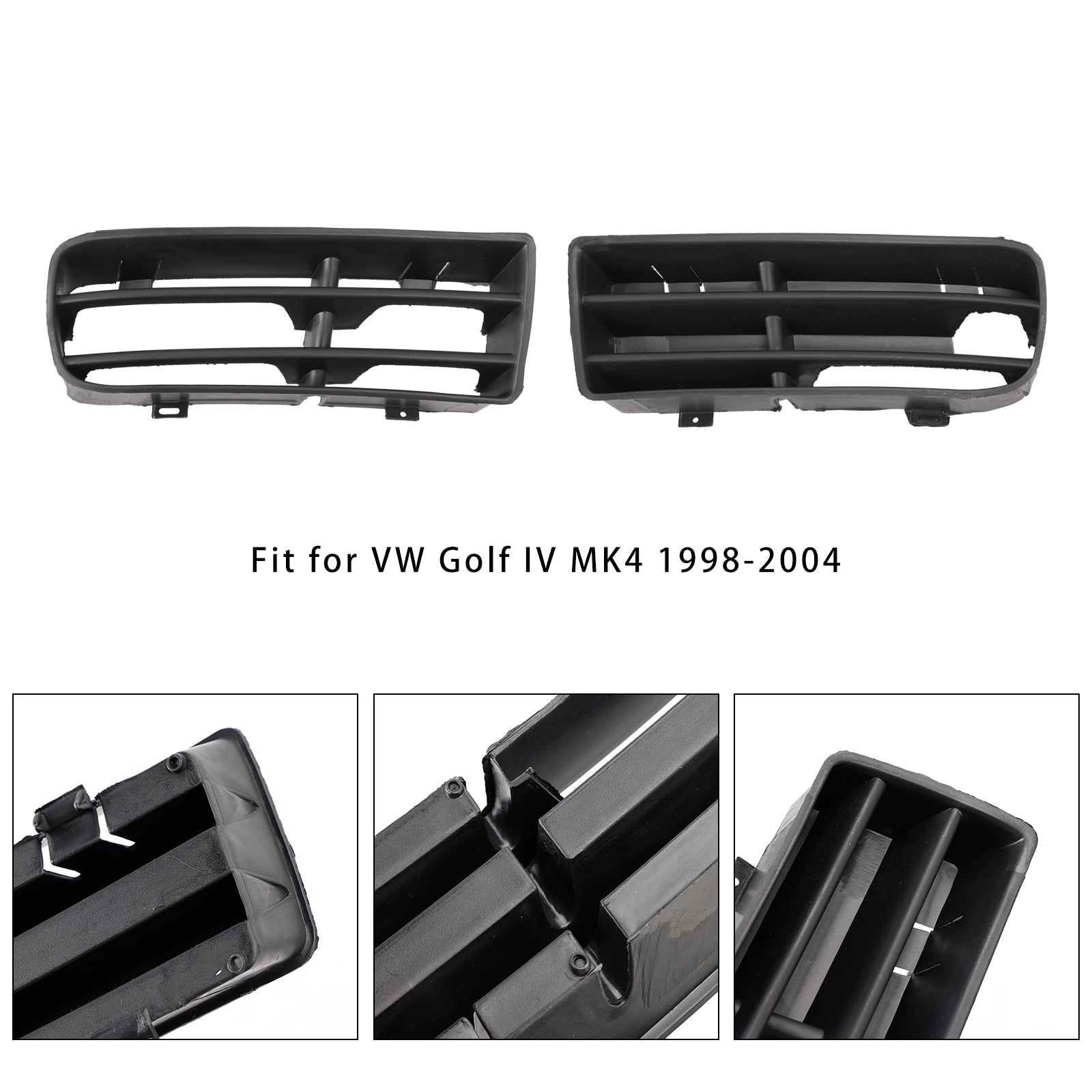 1998-2004 VW Golf IV MK4 1 paar voorbumper mistlamp grill cover bezel 1J0853665B 1J0853666E