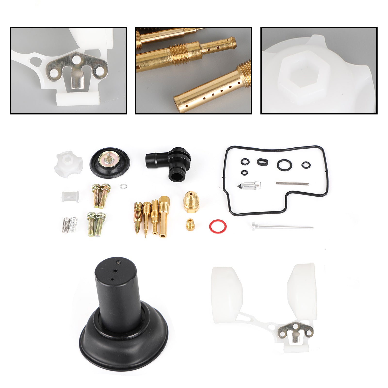 Kit de reconstrucción de carburador con émbolo & Ajuste del flotador para Honda VLX600 Steed 600