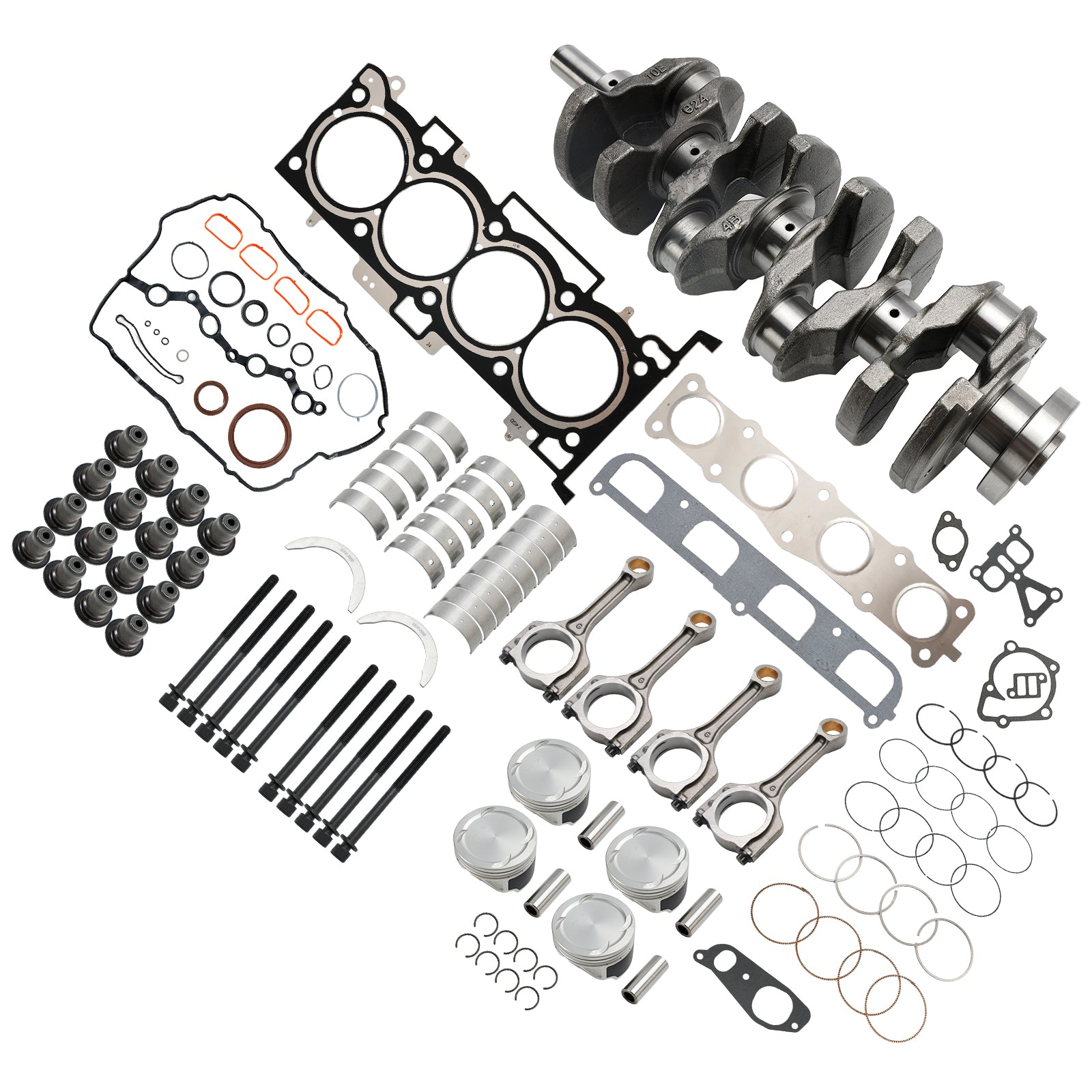 2007–2019 Hyundai Sonata G4KE 2.4L Motor Revisie Kit & Krukas & Drijfstangen 23510-25220