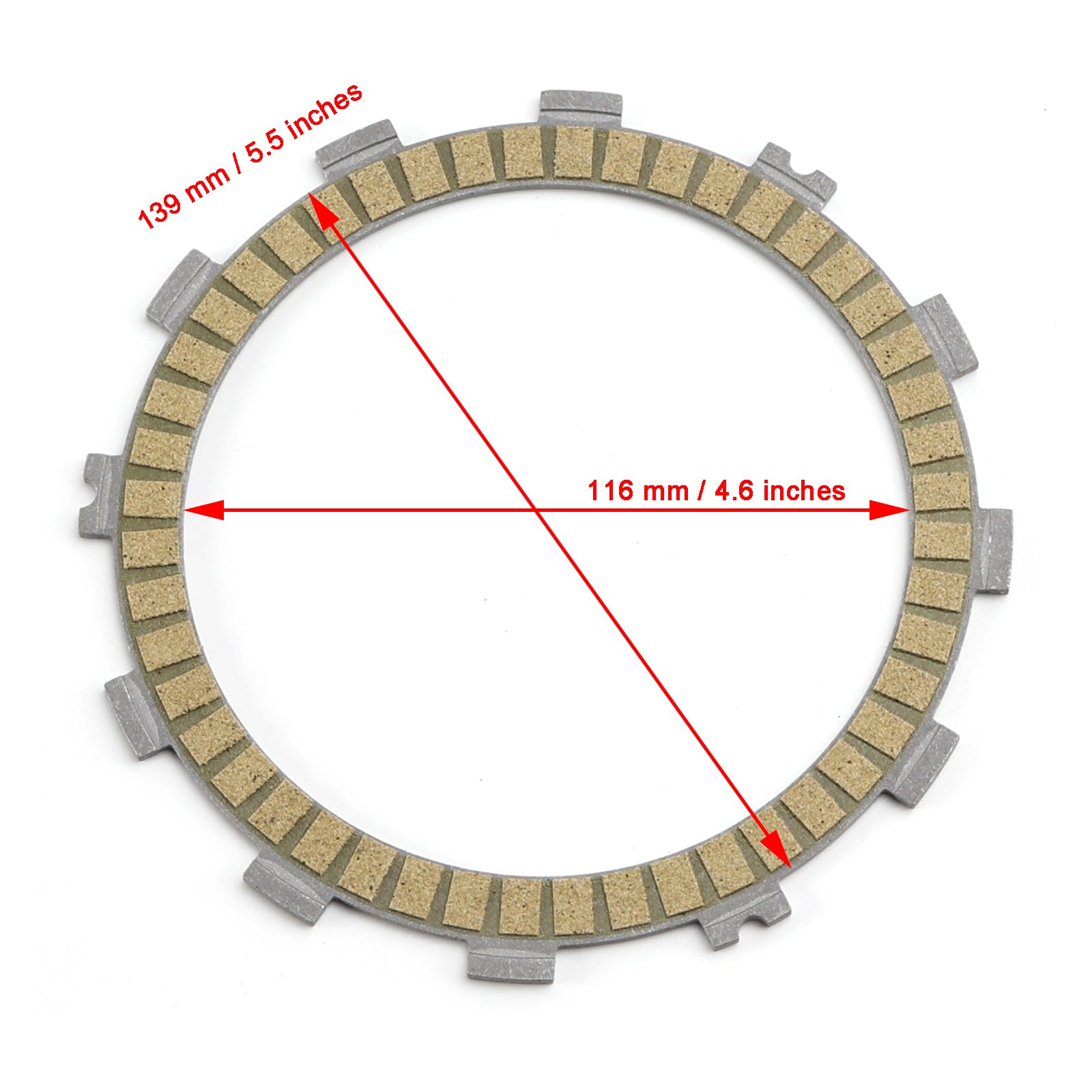 Súprava pre trenie spojky pre Kawasaki EX250 Ninja 250 2008-2012 13088-0038