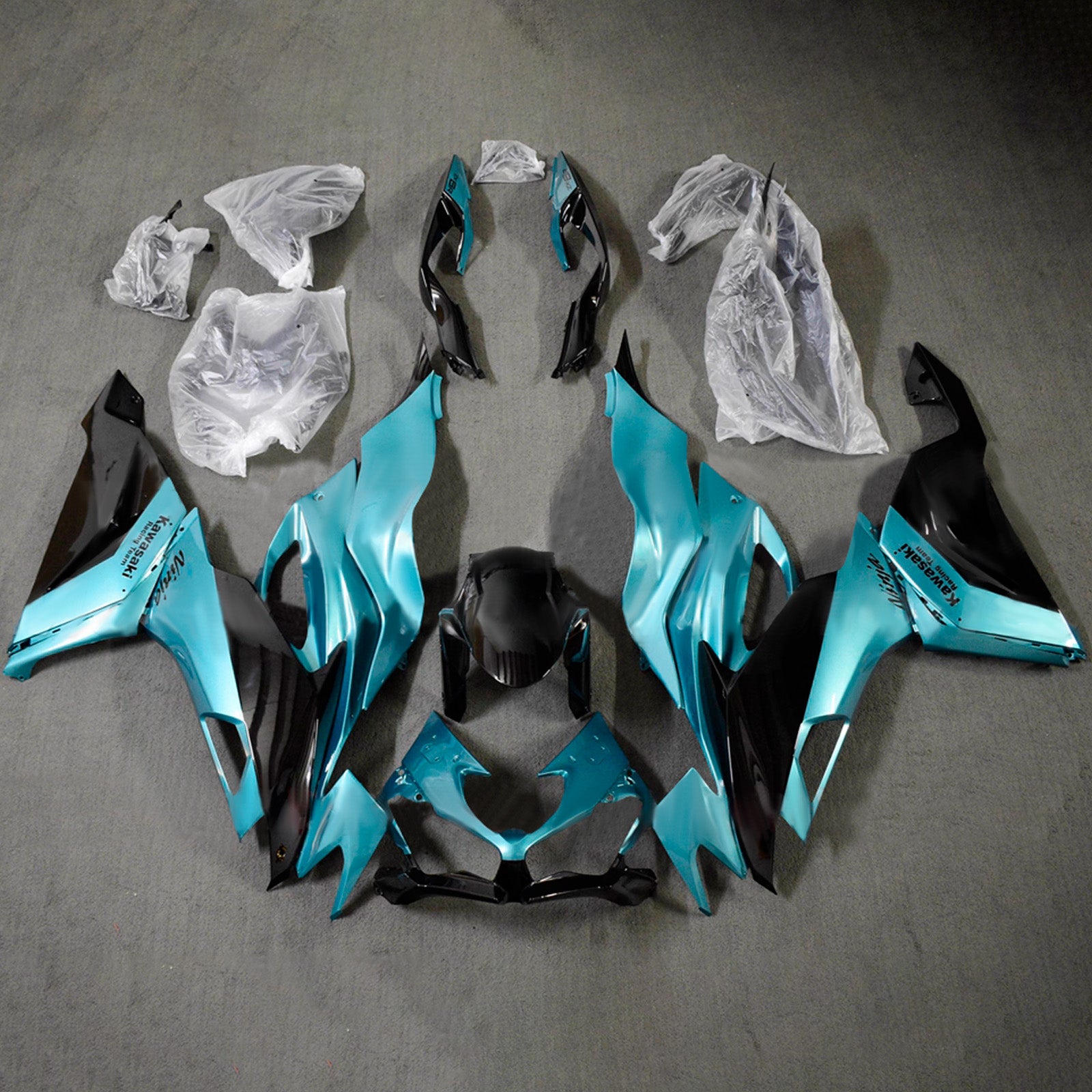 Injection Fairing Kit Bodywork Plastic ABS fit For Kawasaki ZX6R 2019-2023