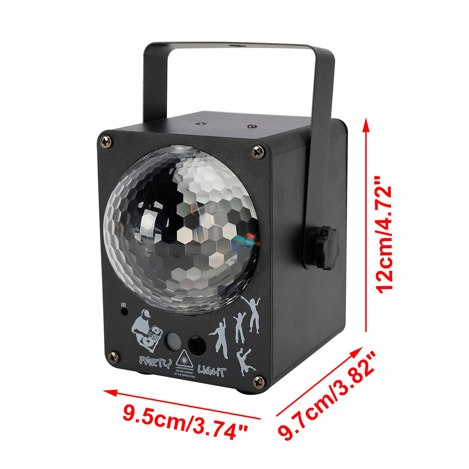 Lumière Laser LED RGB, 60 motifs, boule magique, éclairage de scène, DJ Disco Party