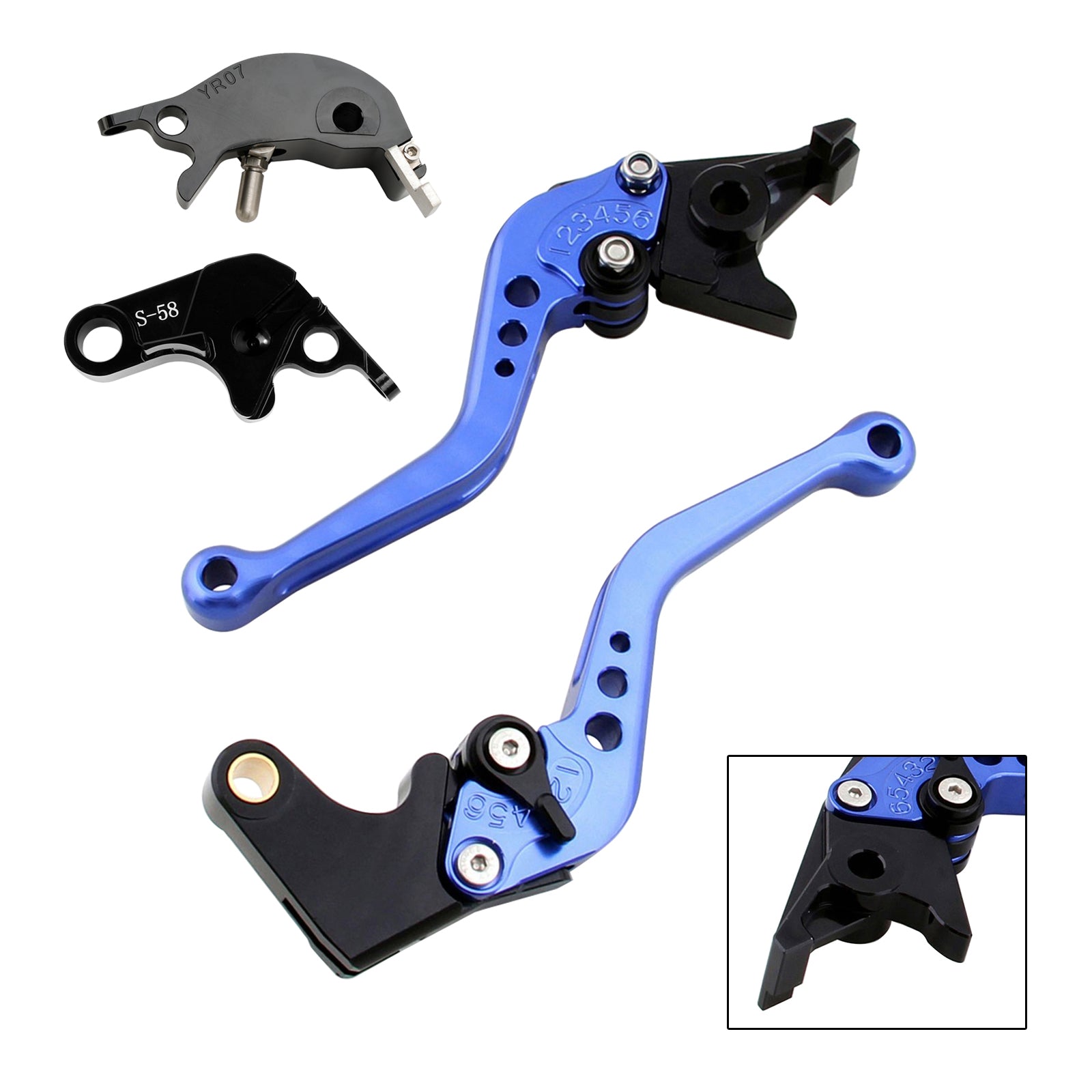 Nova alavanca de freio de embreagem curta para Yamaha YZF R7 MT-10/SP FZ-10/SP 2022-23