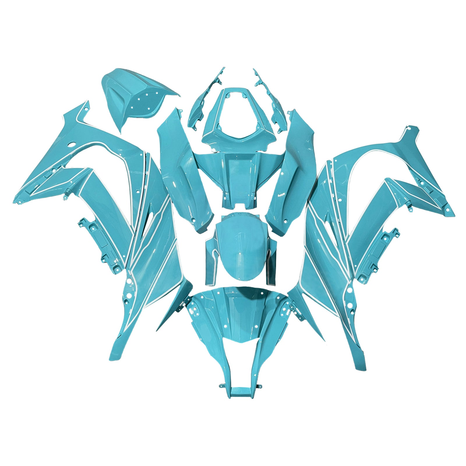 Kit de carénage injection de carrosserie en plastique ABS FAUS