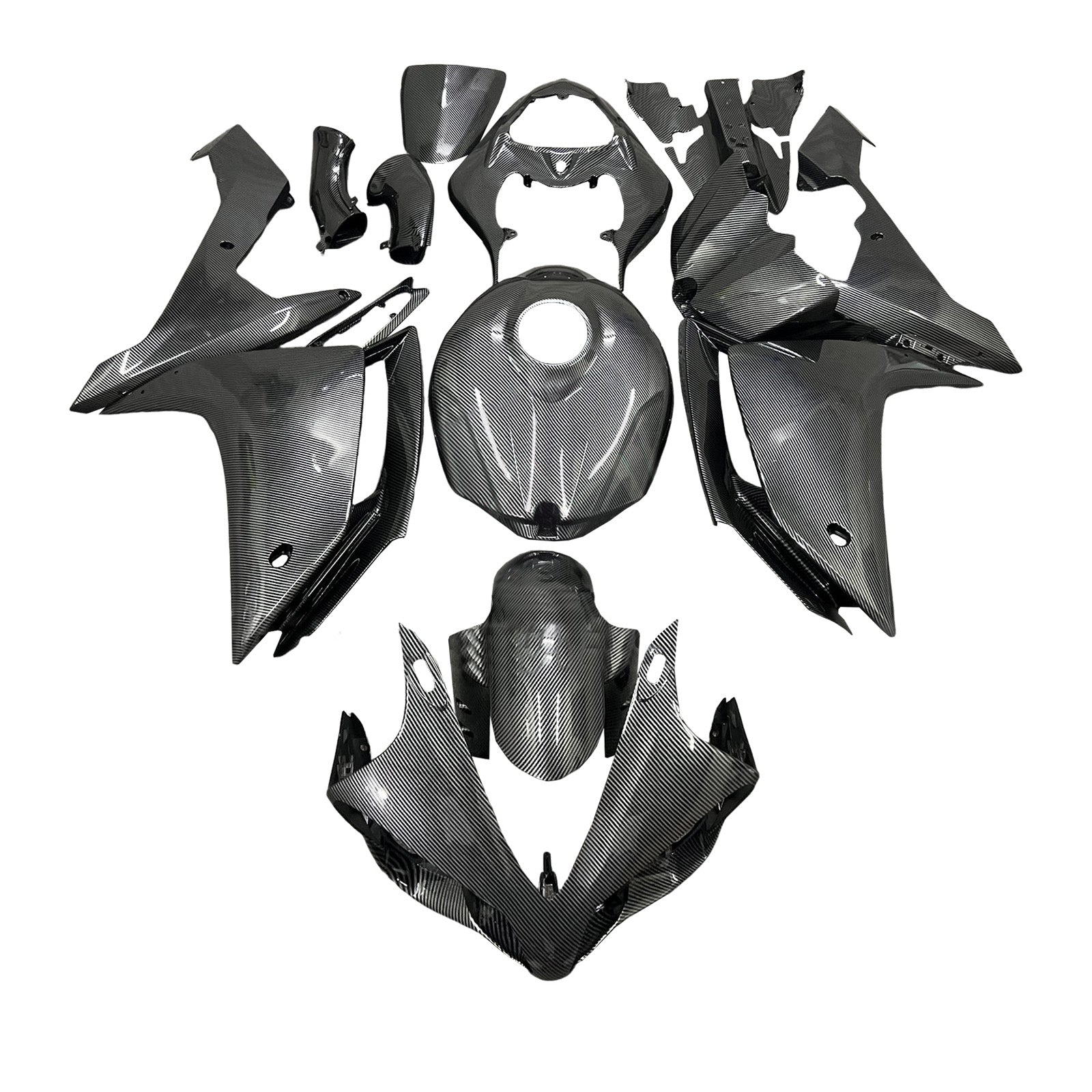 Injectiekuipset carrosserie kunststof ABS voor Yamaha YZFR1 YZF-R1 2007-2008