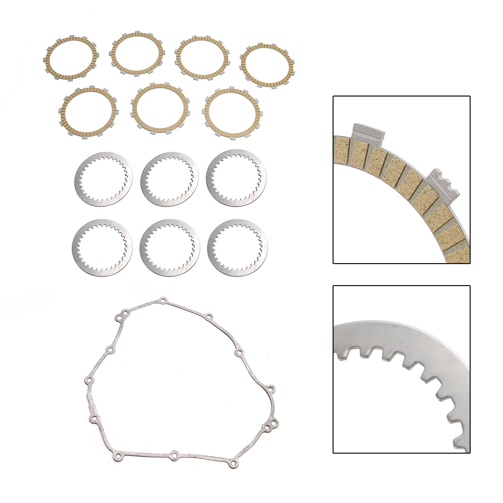 Clutch friksjonsplater og pakningssett for Yamaha MT-07 XSR700 Tenere 700 16-24