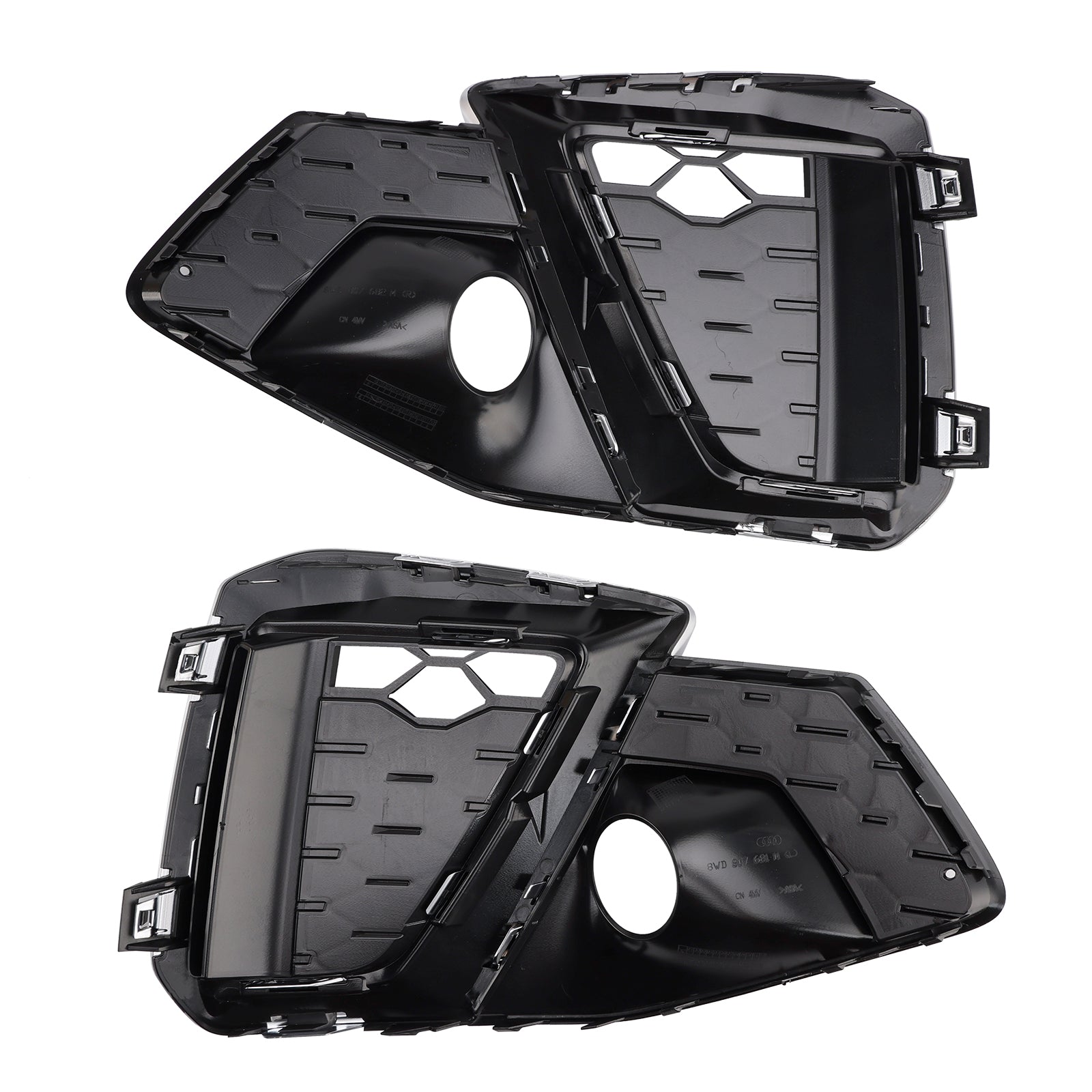 2020-2024 Audi A4 B9.5 S-Line Silver främre stötfångare Nedre dimgallerskydd