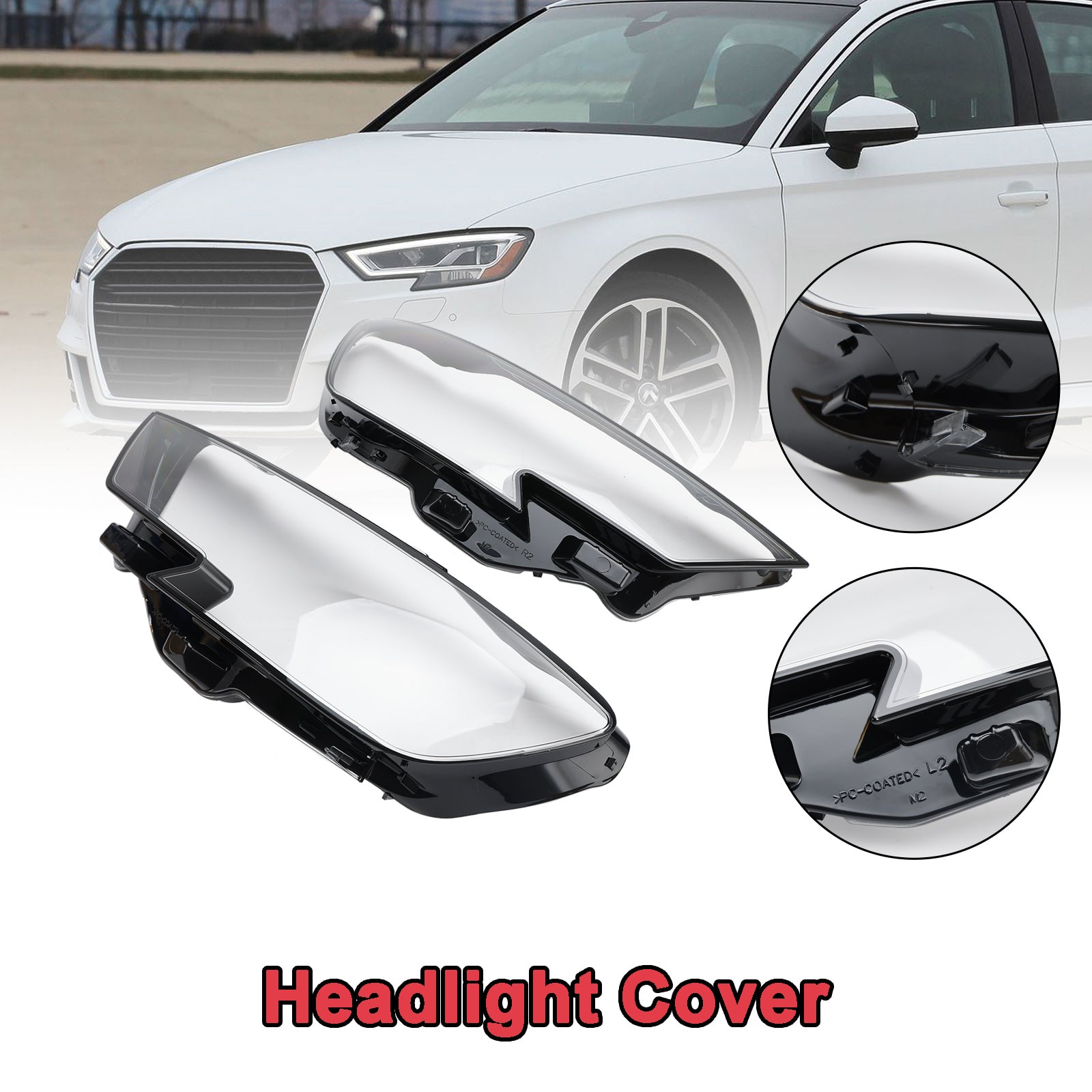 2017-2020 Audi A3 Svietidlo Plastové kryt