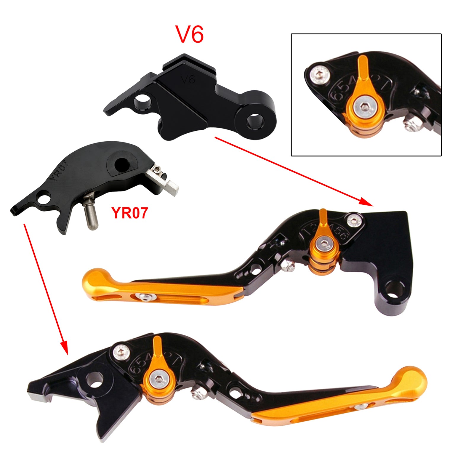 Adjustable Clutch Brake Lever fit for YAMAHA XSR900 XSR900GP MT-09 MT-09SP 24-25