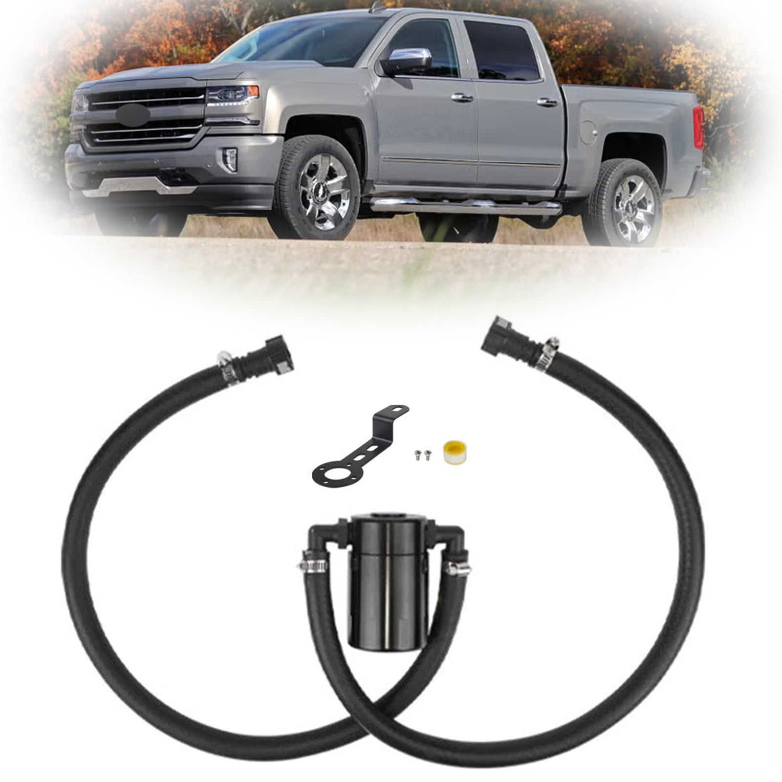 Catch Can Air Oil Separator För Chevy Silverado 2014-2018