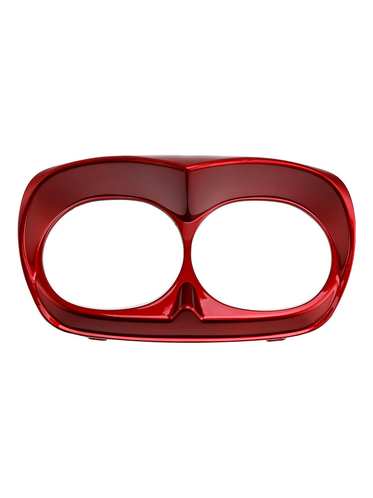 Dual Headlight Trim Bezel Cover Fairing For Road Glide 1998-2013