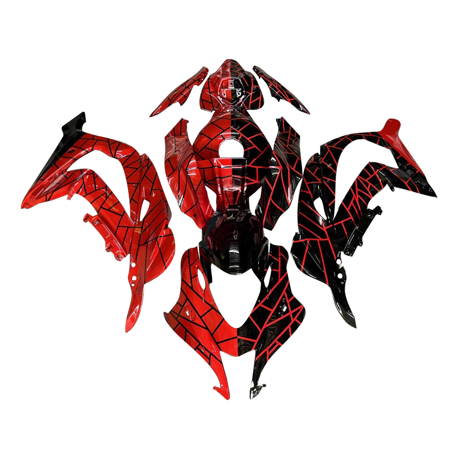 Injectiekuipset carrosserie kunststof ABS geschikt voor Kawasaki ZX10R 2016-2020