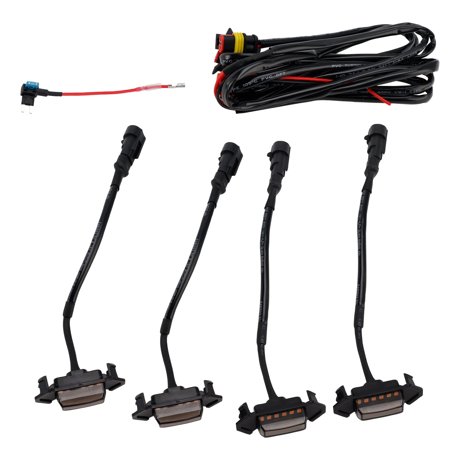 2016-2023 Toyota Tacoma rökt lins bärnstensfärgad ljus frontgaller LED-ljussats