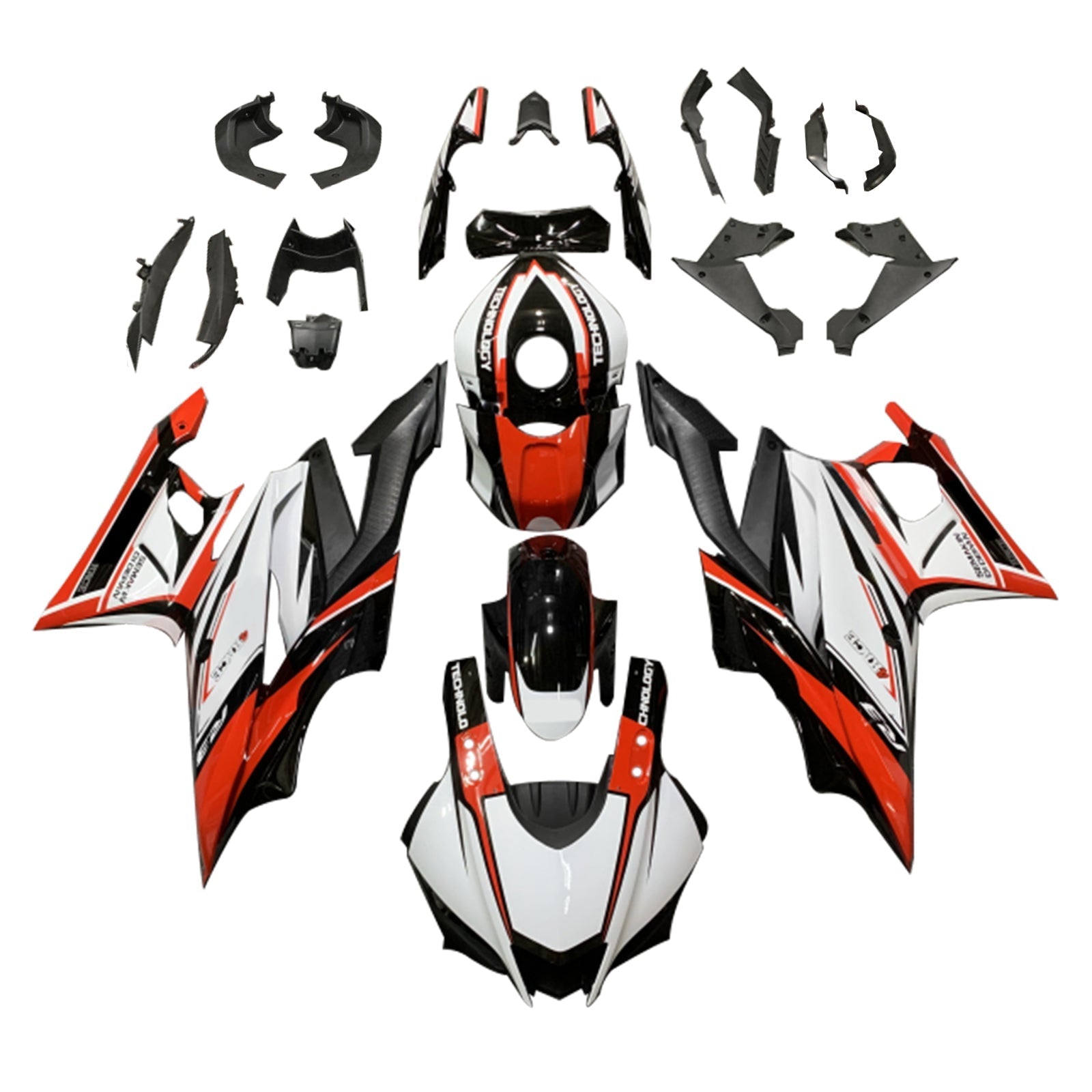 2019-2021 Yamaha YZF-R3 R25 Kit de carénage Kit de carrosserie en plastique Abs