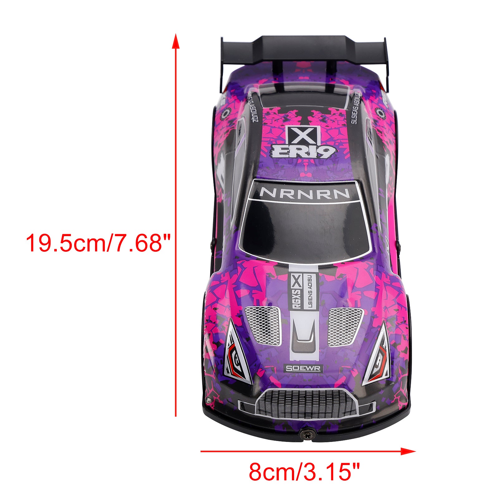 Wltoys 22206 RTR 1/22 2,4 g 15 km/h racingbil metallchassis Toy Gift Purple Purple
