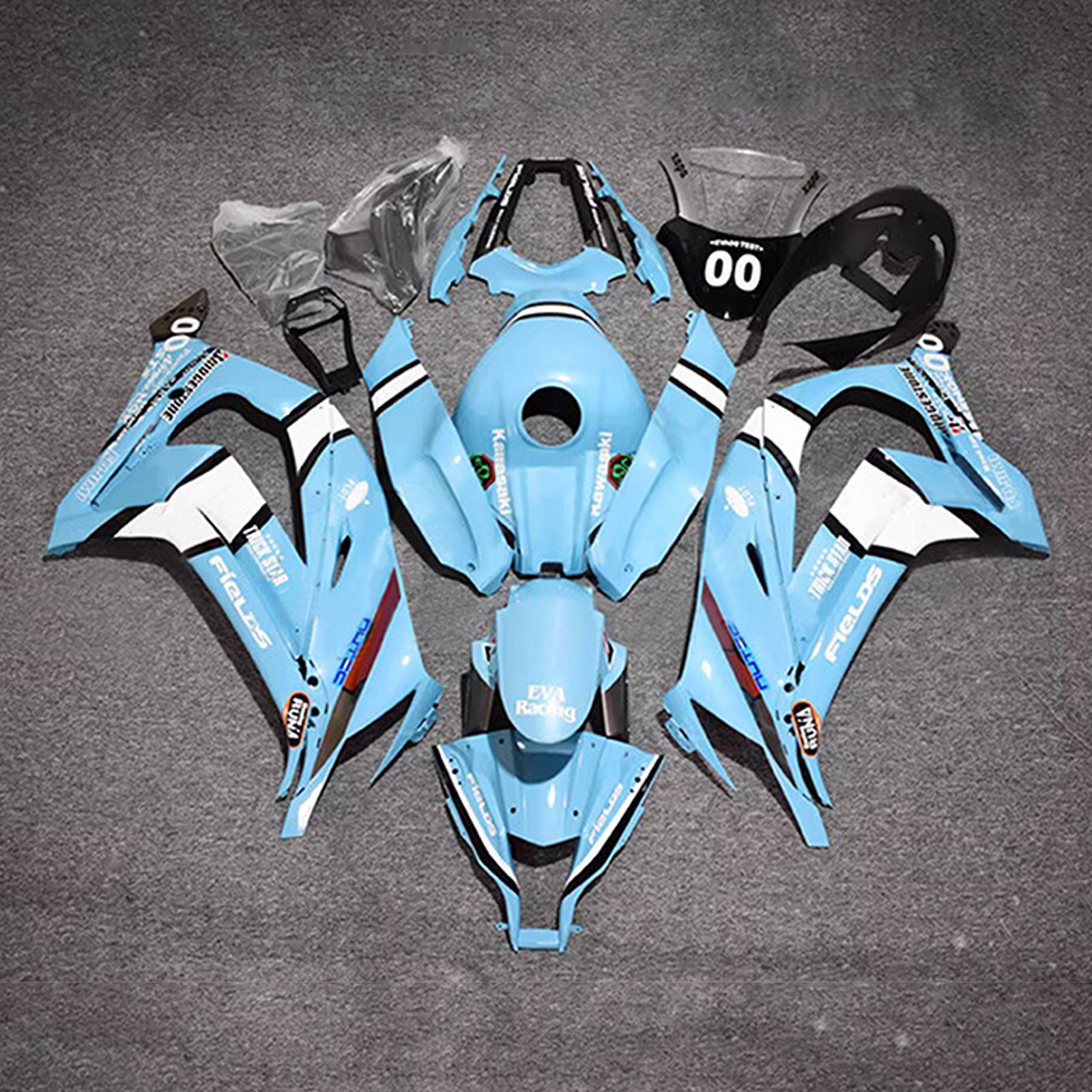 Injection Fairing Kit Bodywork Plastic ABS fit For Kawasaki ZX10R 2011-2015