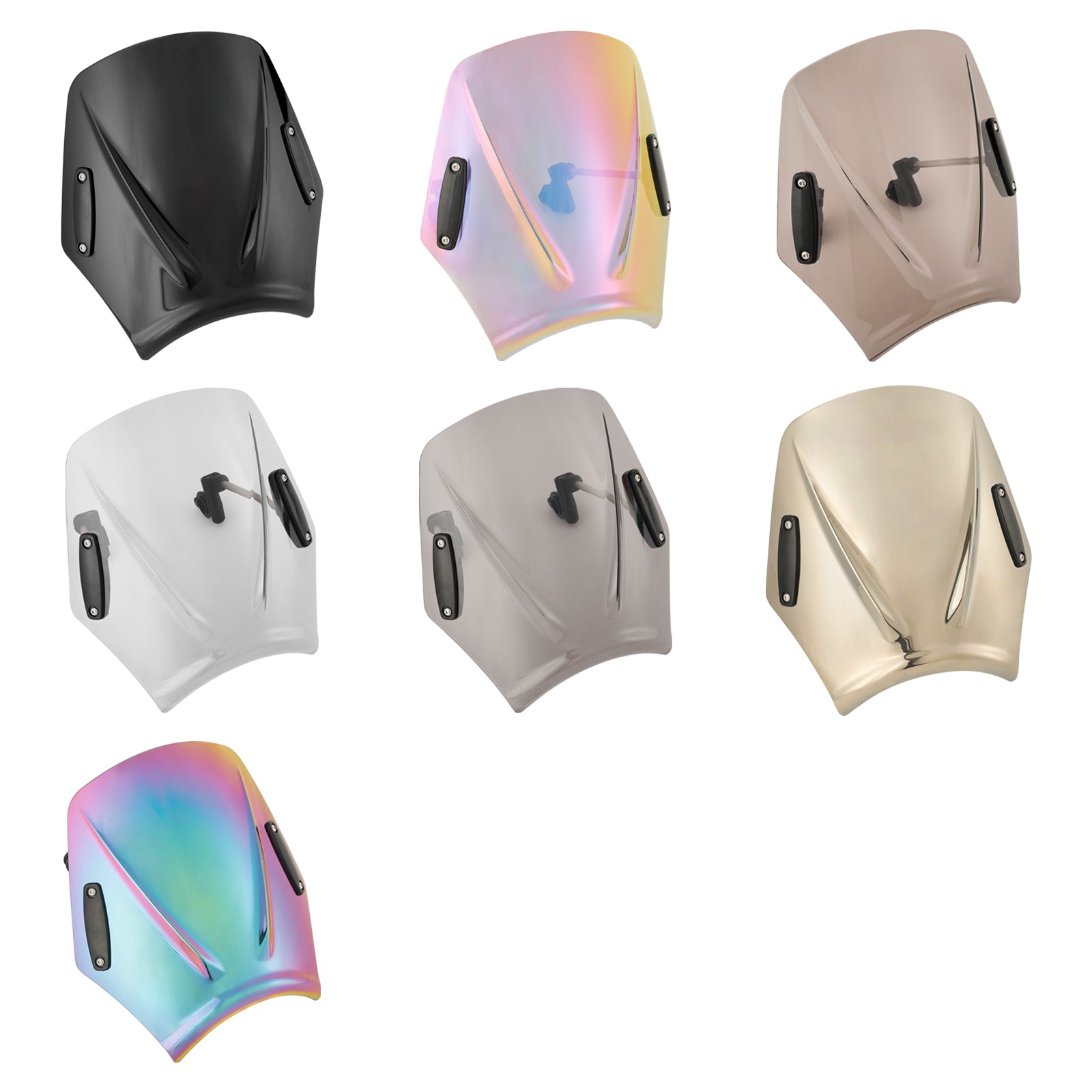 Motorfiets met 22mm/7/8" stuur Windscherm Windscherm Universeel