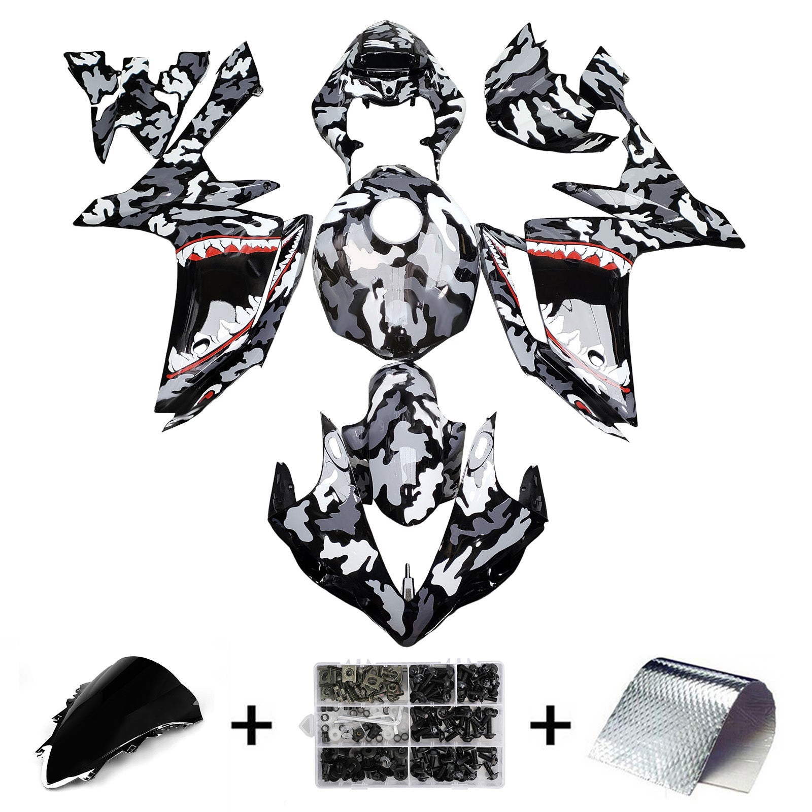 Injection Fairing Kit Bodywork Plastic ABS For Yamaha YZFR1 YZF-R1 2007-2008