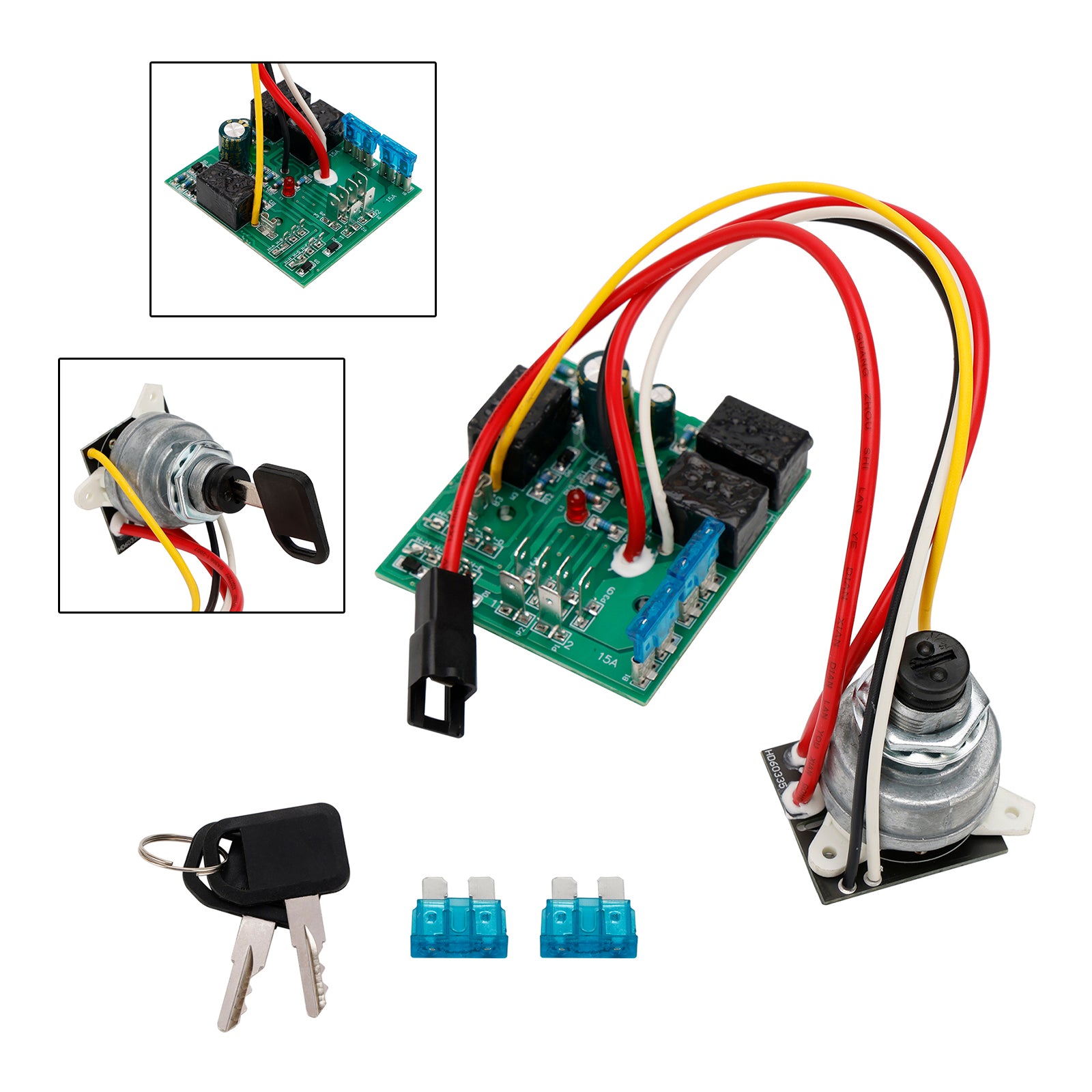 Module d'interrupteur d'allumage avec 2 touches AM136681 pour John Deere 325 335 345 355