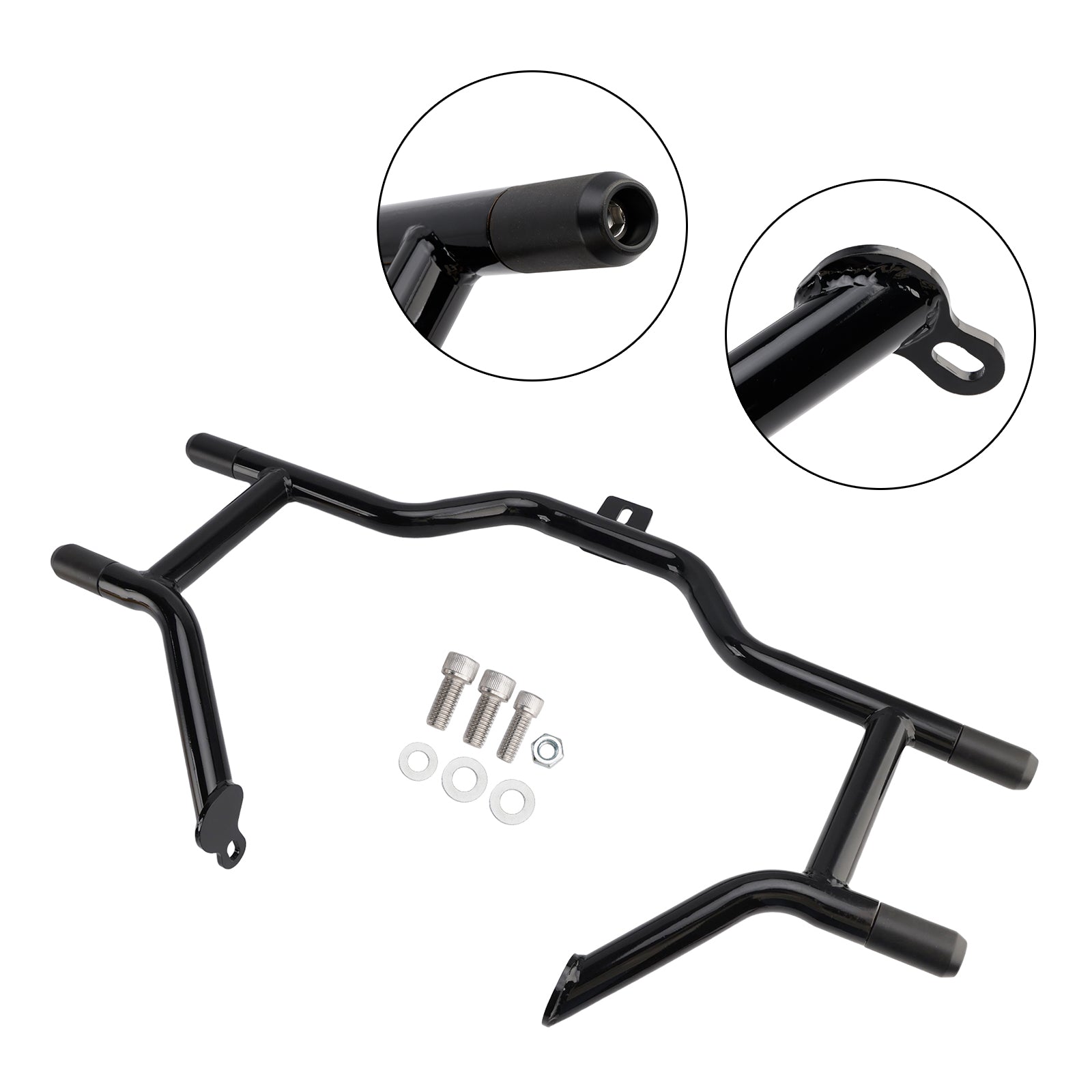 Engine Guard Crash Bar Frame Protector Bumper Black For Touring Road King 09-23