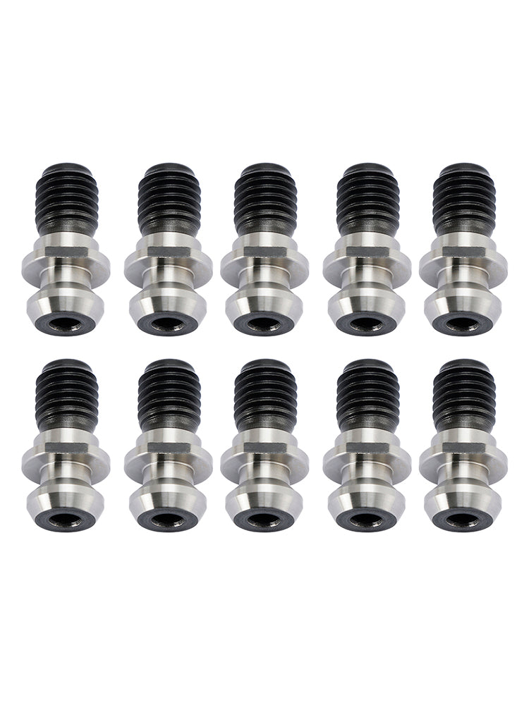10 Pcs CAT40 45掳 0.740" Pull Stud Retention Knob Fits Mazak Fadal CNC Silver