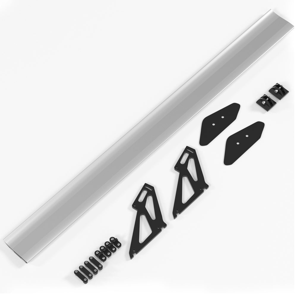 Alerón trasero universal de aluminio GT para maletero, color plateado #E1 genérico