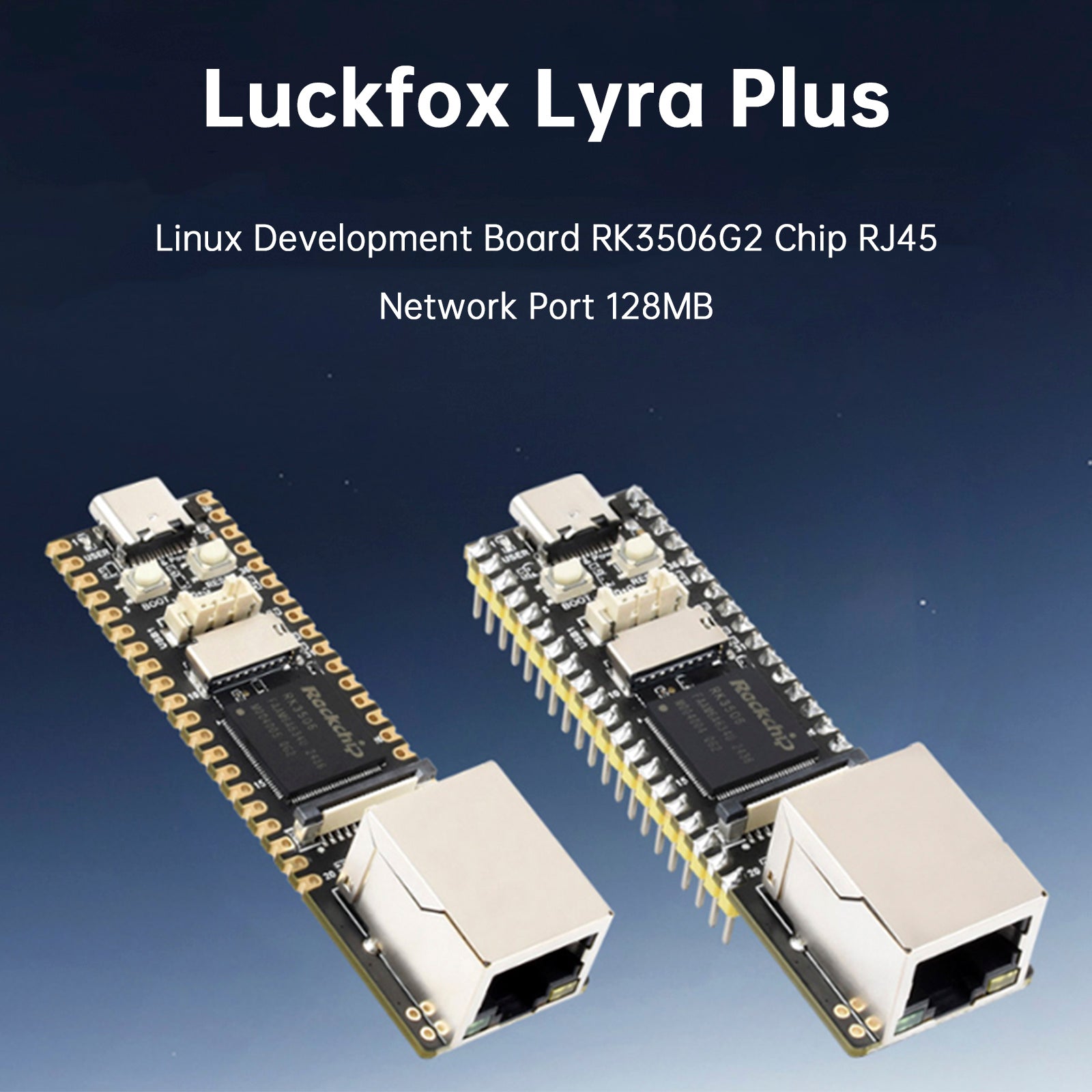 Luckfox Lyra Plus Linux Development Board RK3506G2 Chip RJ45 Netwerkpoort 128MB