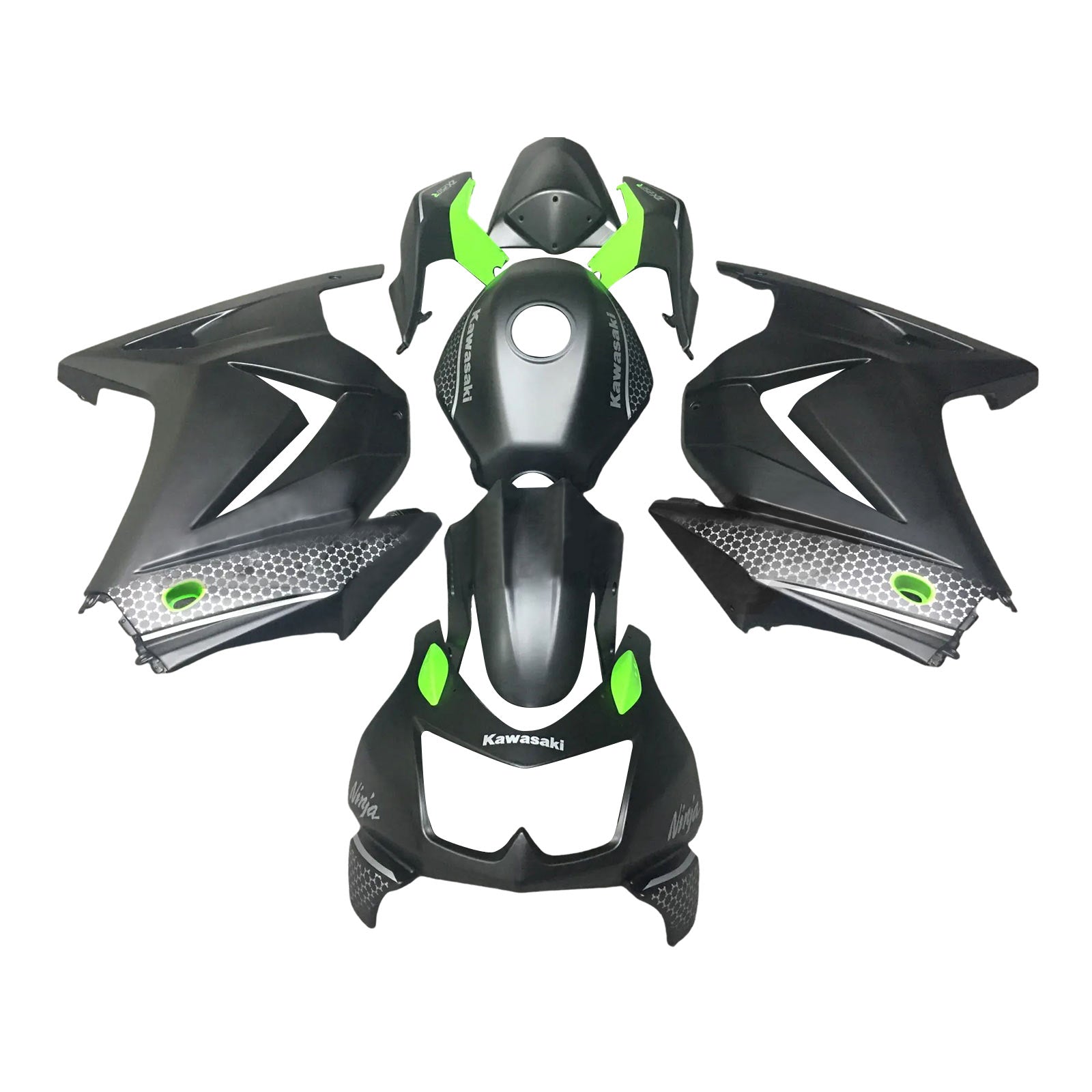 2008-2012 Kawasaki EX250 Ninja250R vstrekovanie kapotáže Kodeti