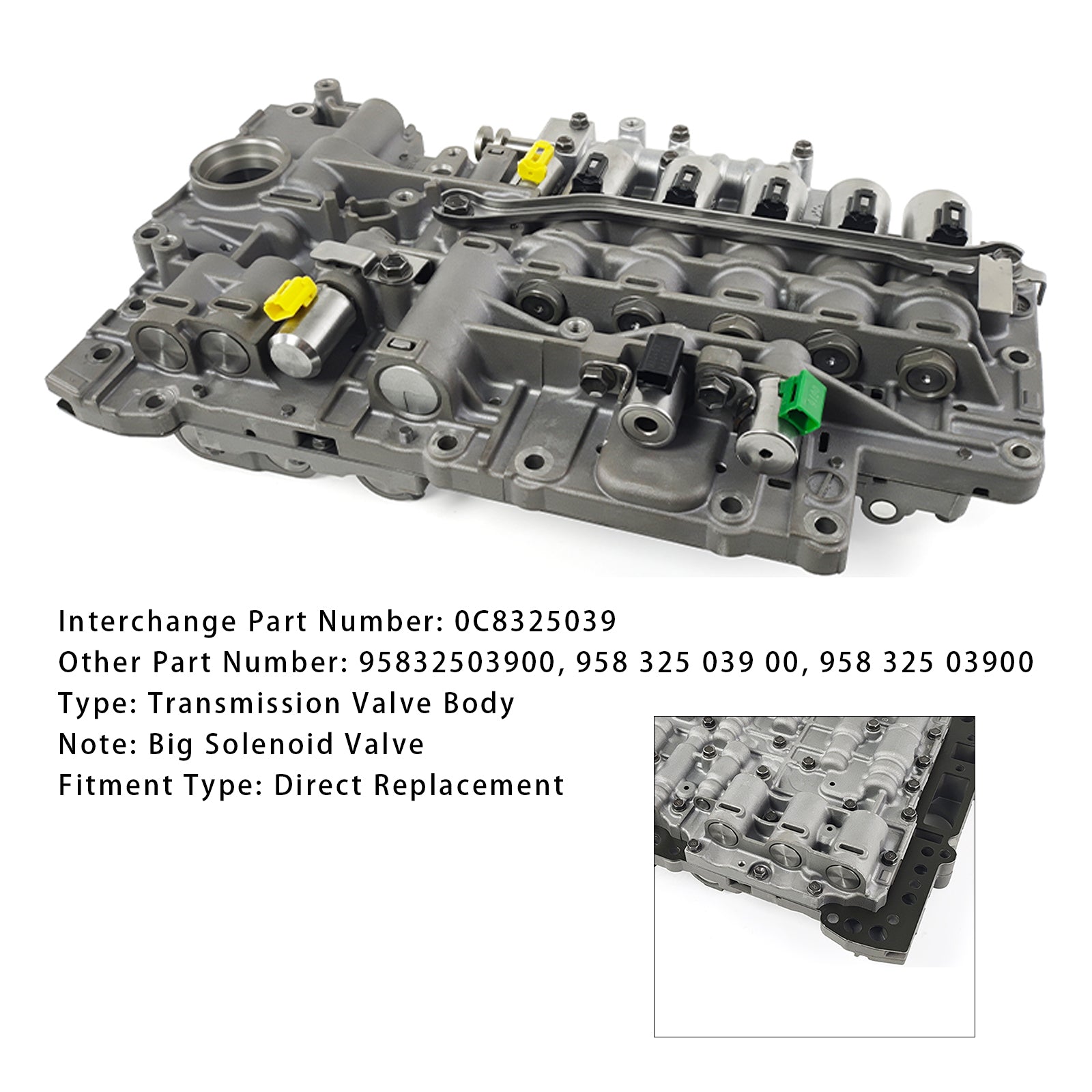 Corps de soupape de transmission Mécatronique 0C8325039 pour VW Touareg 2011-2018