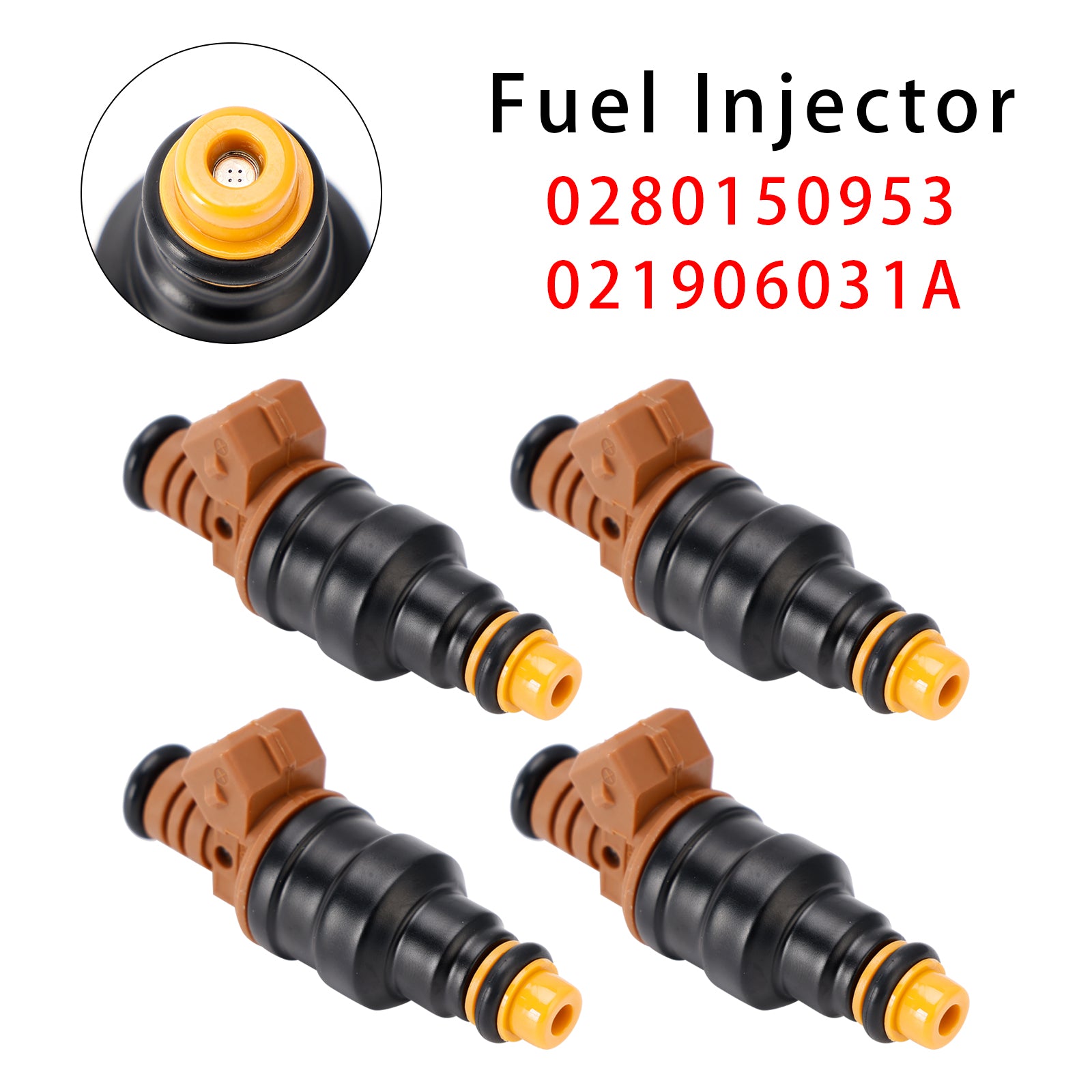 VW Vento 1H2 4Pcs Fuel Injector 0280150953