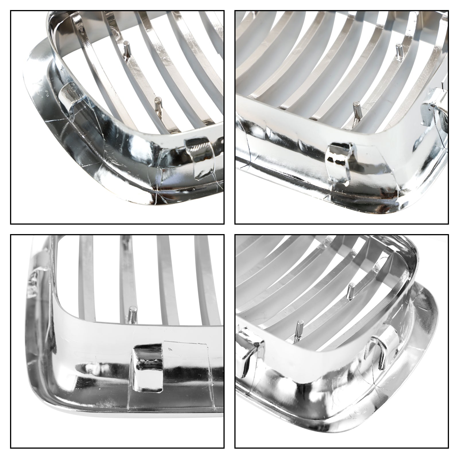 1994-2001 BMW 7 Series E38 Chrome Front Kidney Grill Grille 2pcs