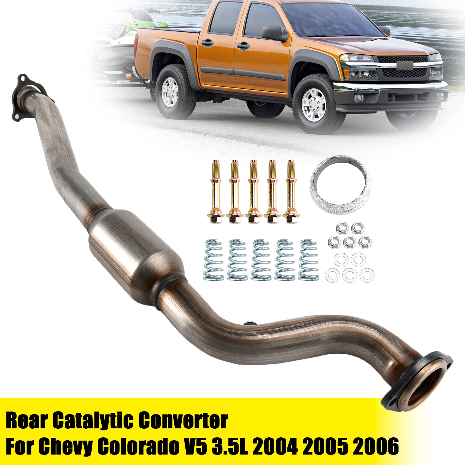2004 2005 2006 Chevrolet Colorado V5 3.5L Bakre katalytisk omformer 24234