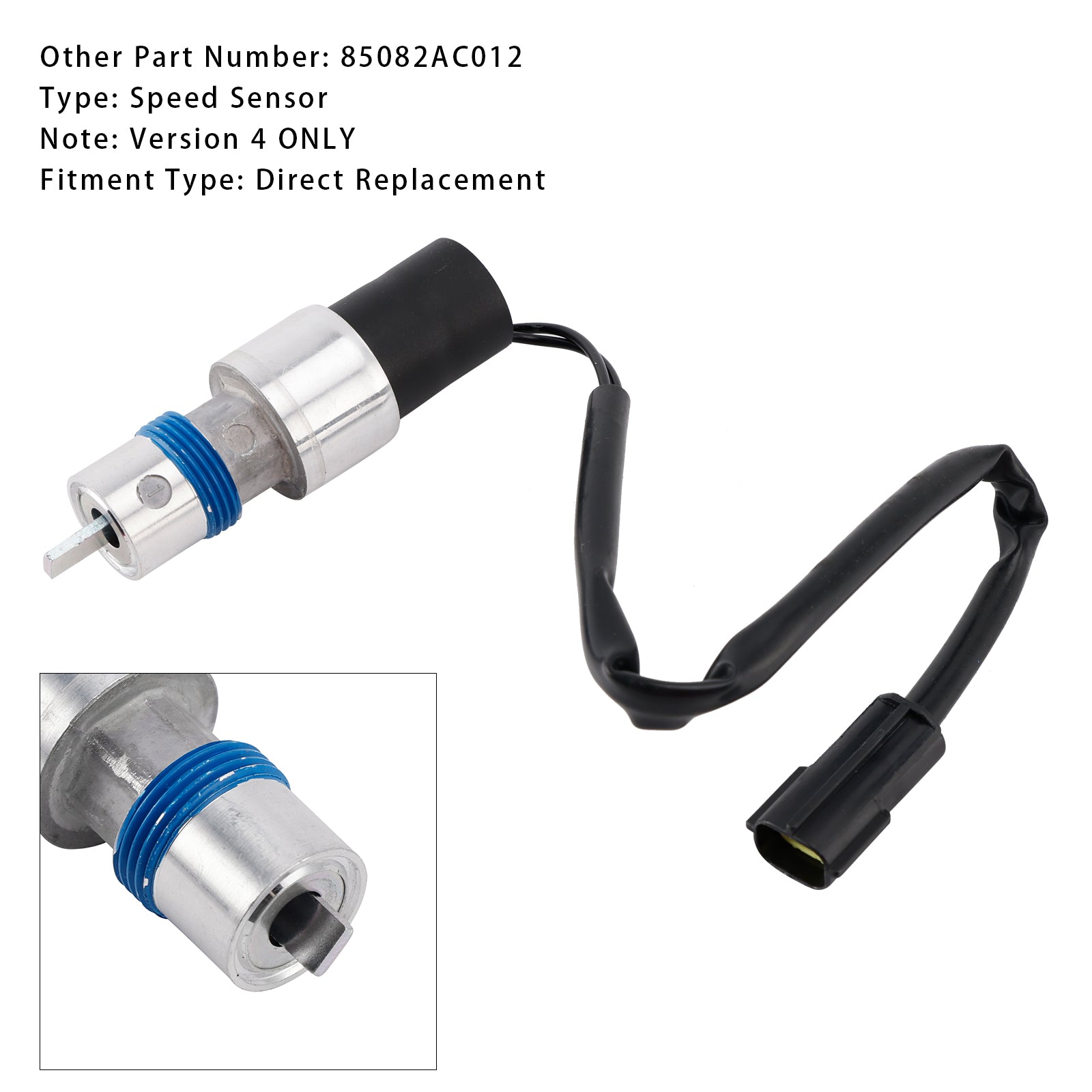 1997-1998 Subaru Impreza V4 solo sensor de velocidad de caja de cambios 85082AC012