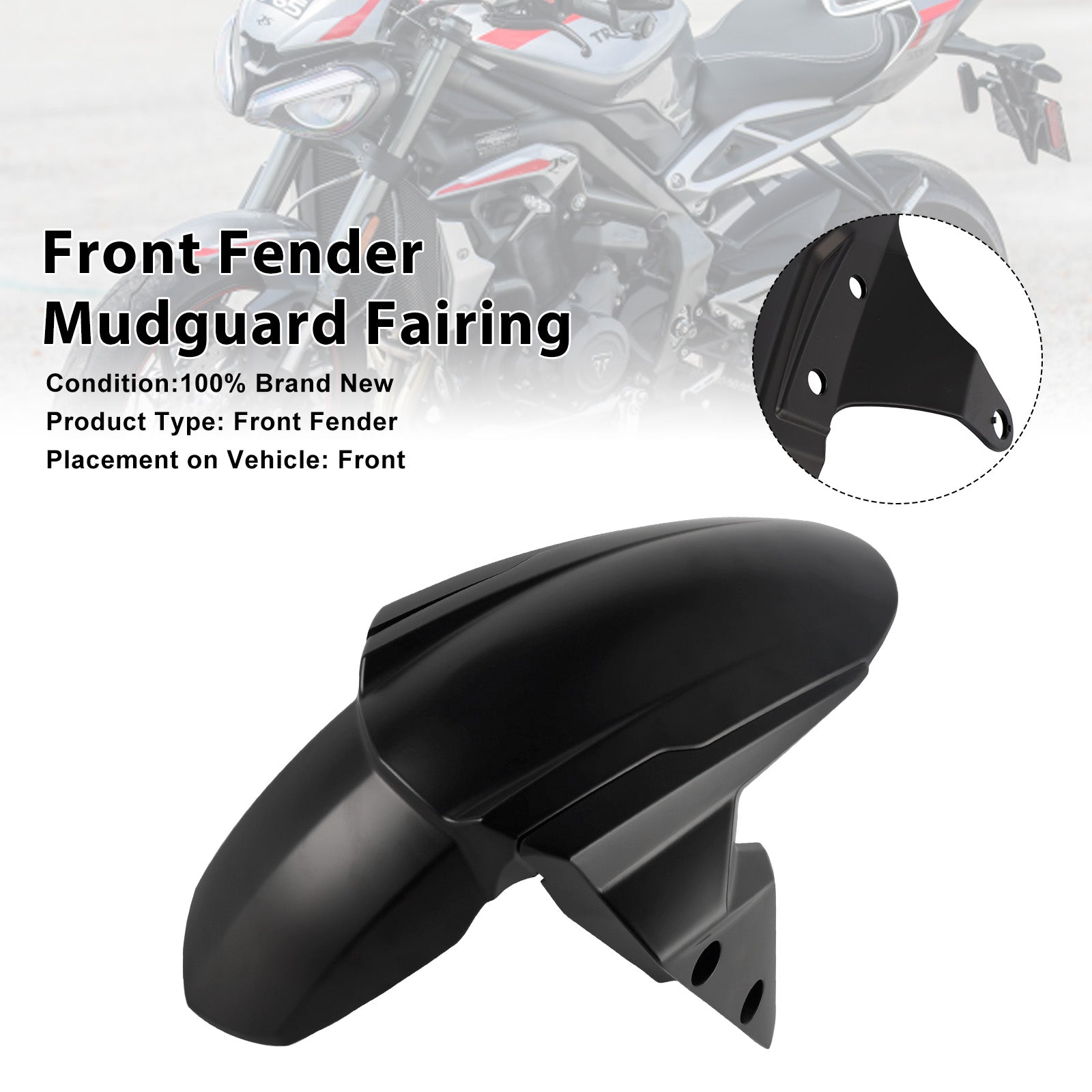 Carénage de garde-boue avant Street Triple 765 R RS 2020-2025